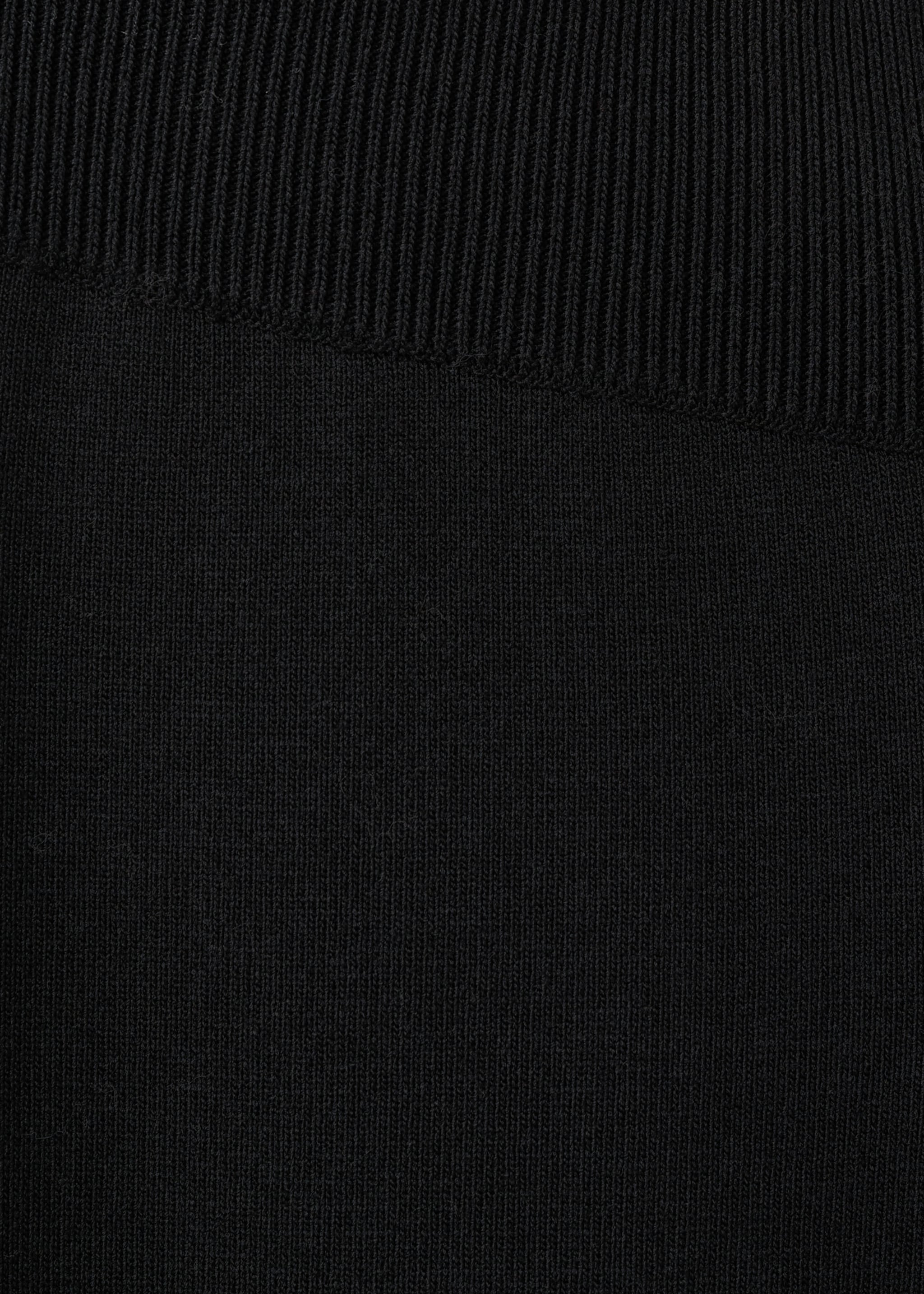 Side slit knit trousers - Details of the article 8, Black. Ref: 27081270-00.