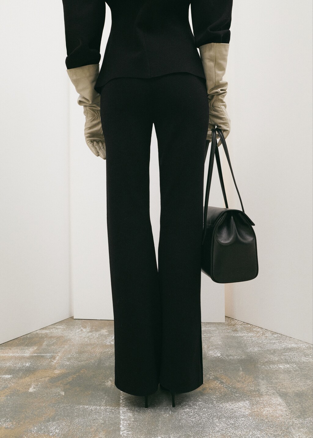 Side slit knit pants - image 3