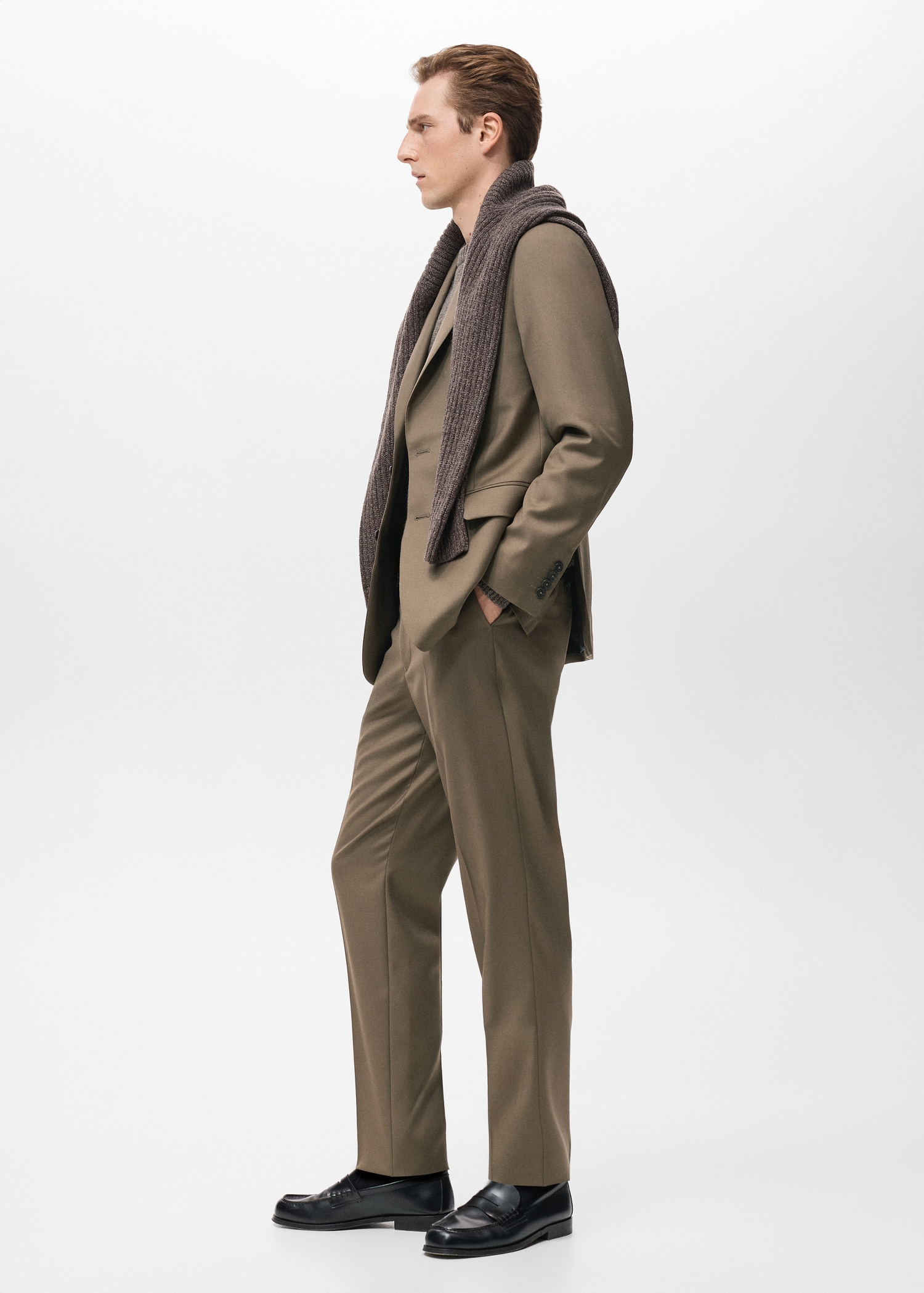 Turin 100% virgin wool suit trousers - Details of the article 2