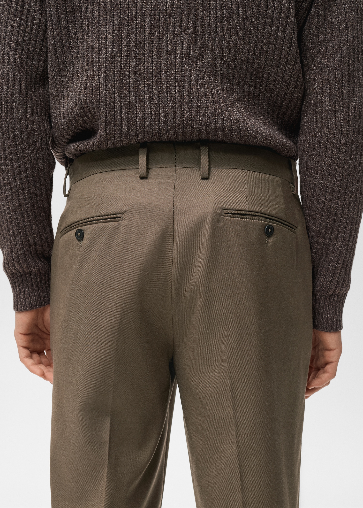 Turin 100% virgin wool suit trousers - Details of the article 6