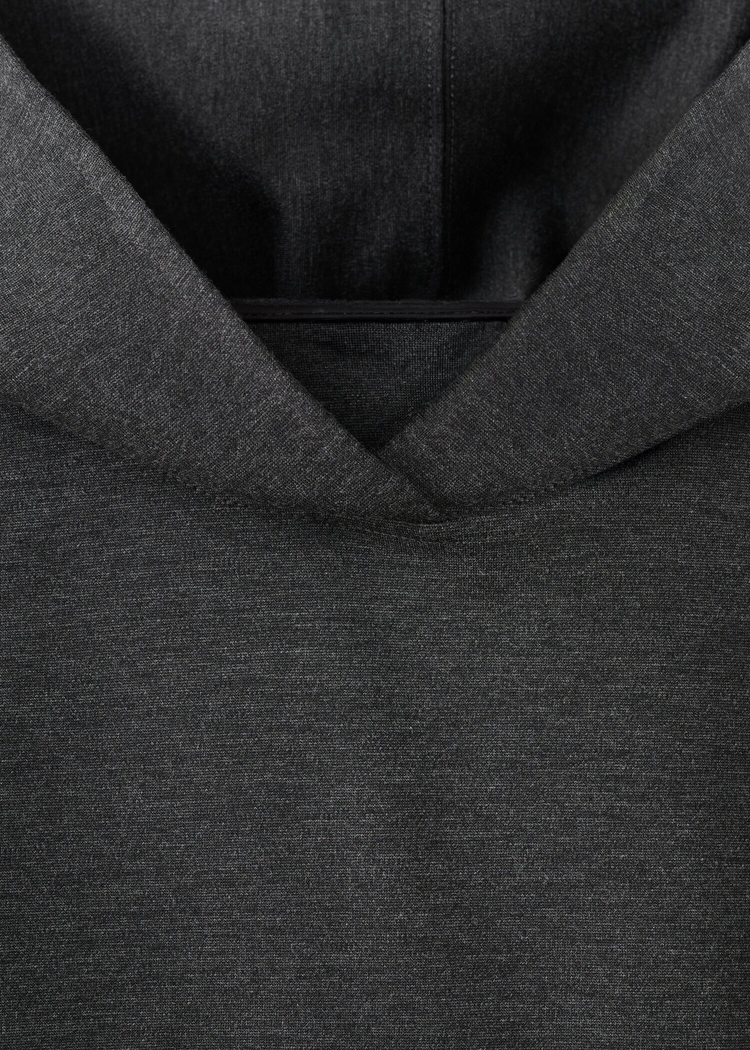 Speckled knitted sweatshirt with hood - Details of the article 8