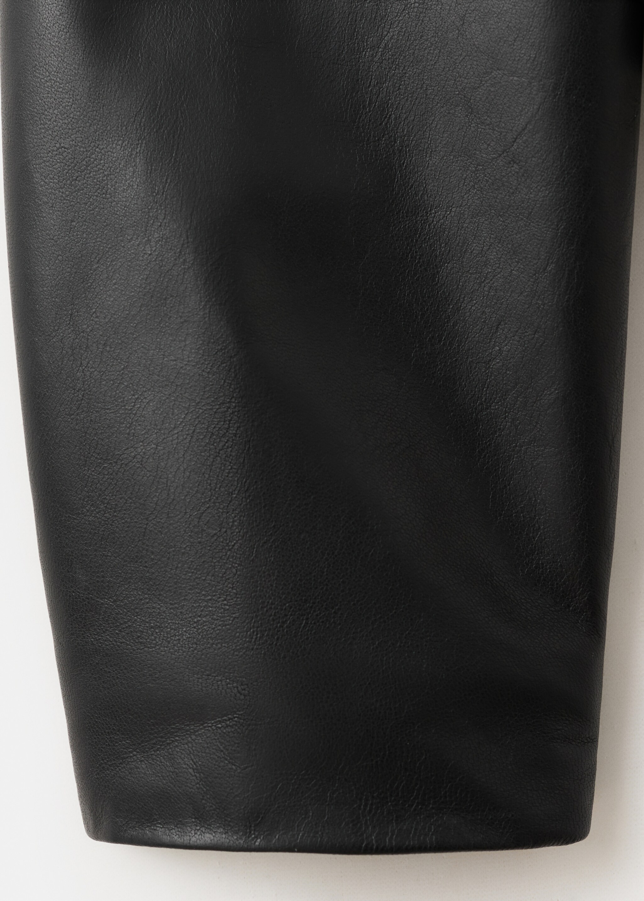 Leather biker jacket - Details of the article 0, Black. Ref: 27081278-00.