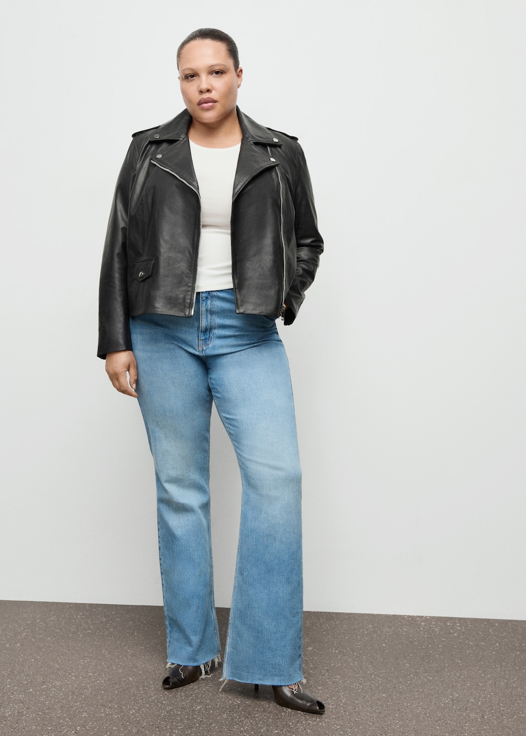 Mango Leather biker jacket