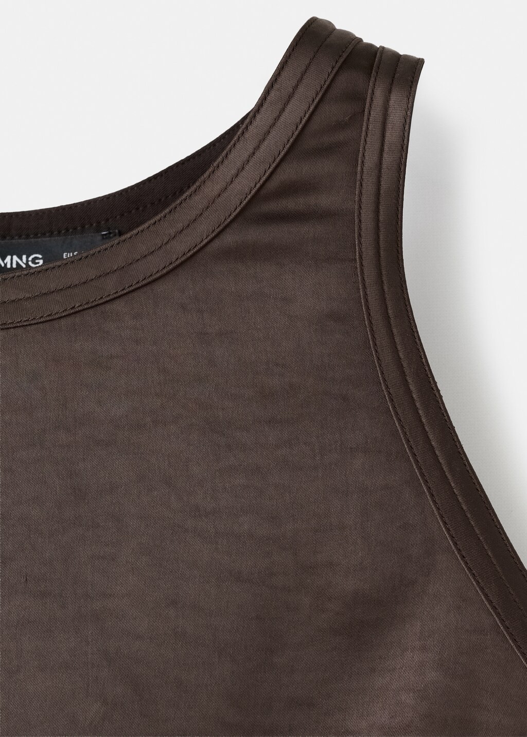 Mango A-line dress with gathered sides