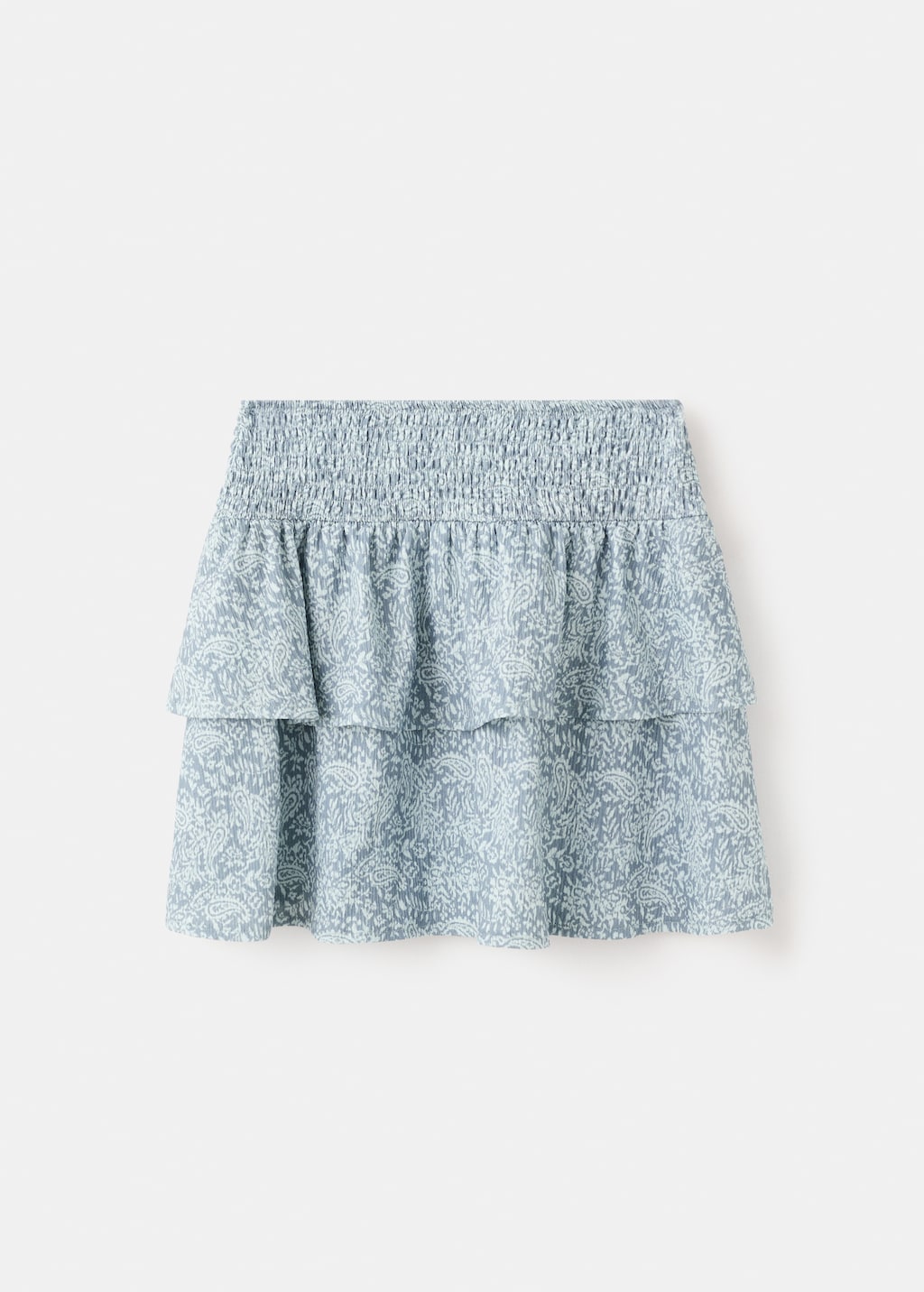 Printed ruffle skirt
