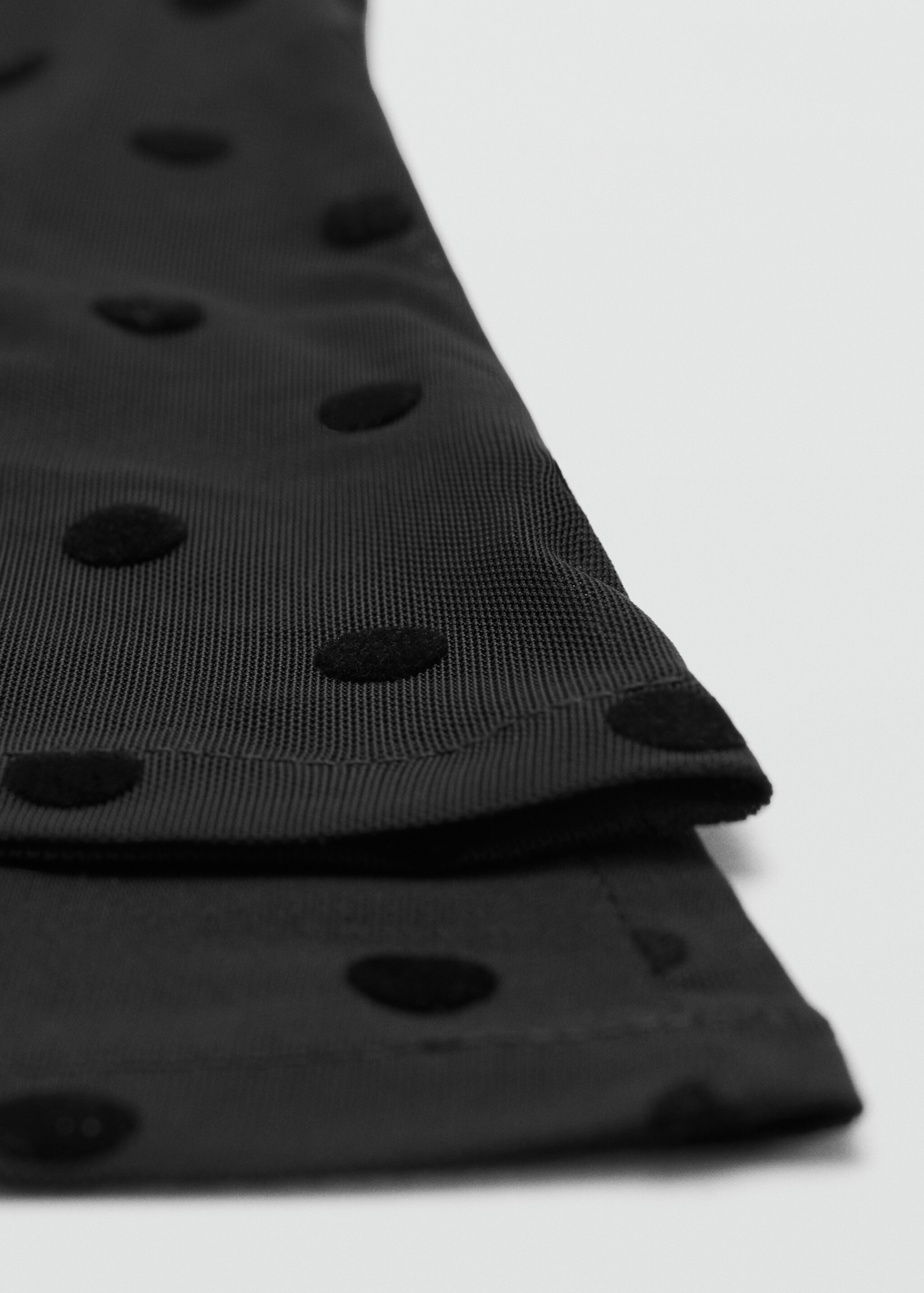 Long spotted gloves - Medium plane, Black. Ref: 27081286-00.