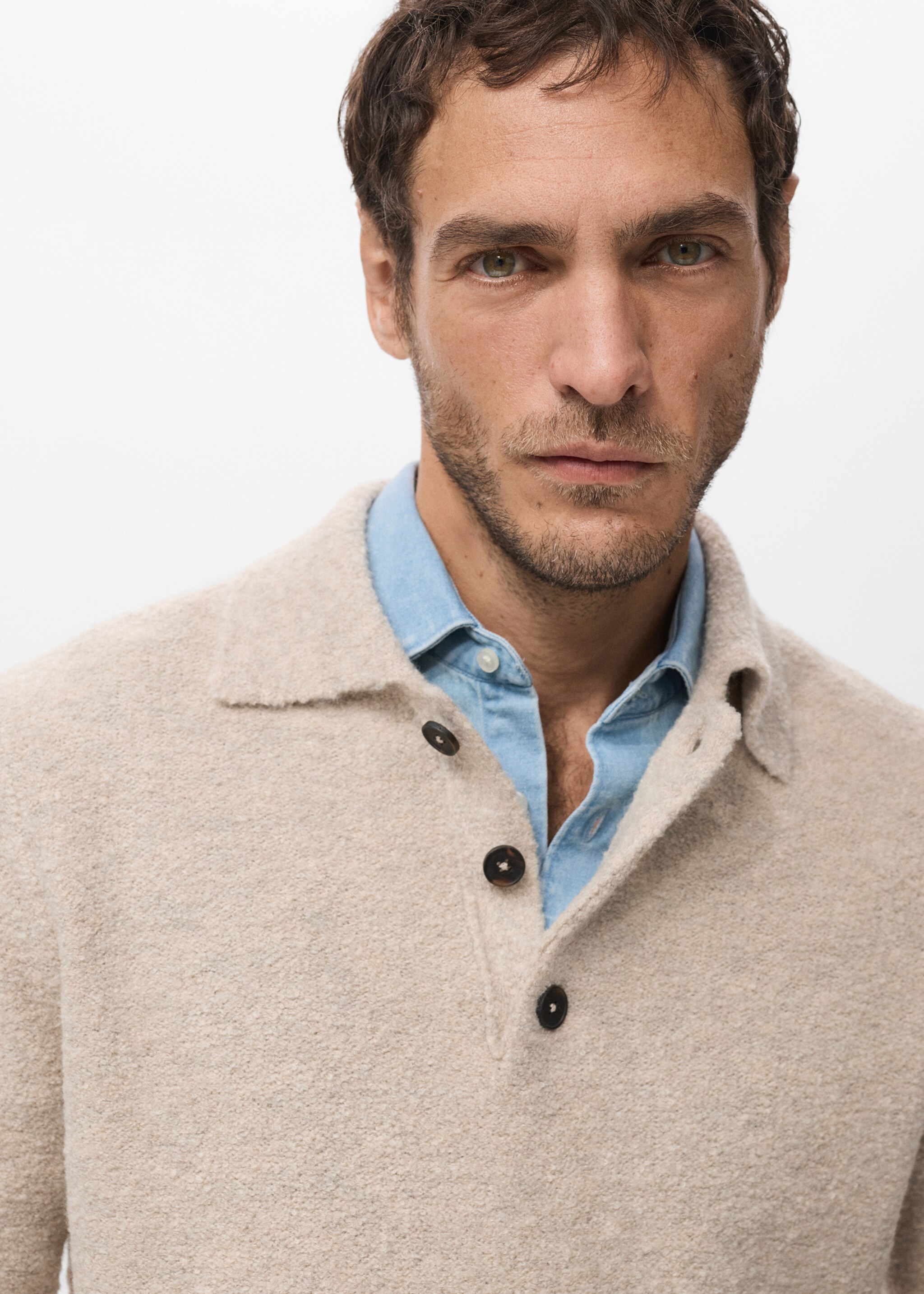 Polo shirt yago-i - Details of the article 1, Sand. Ref: 27081287-00.