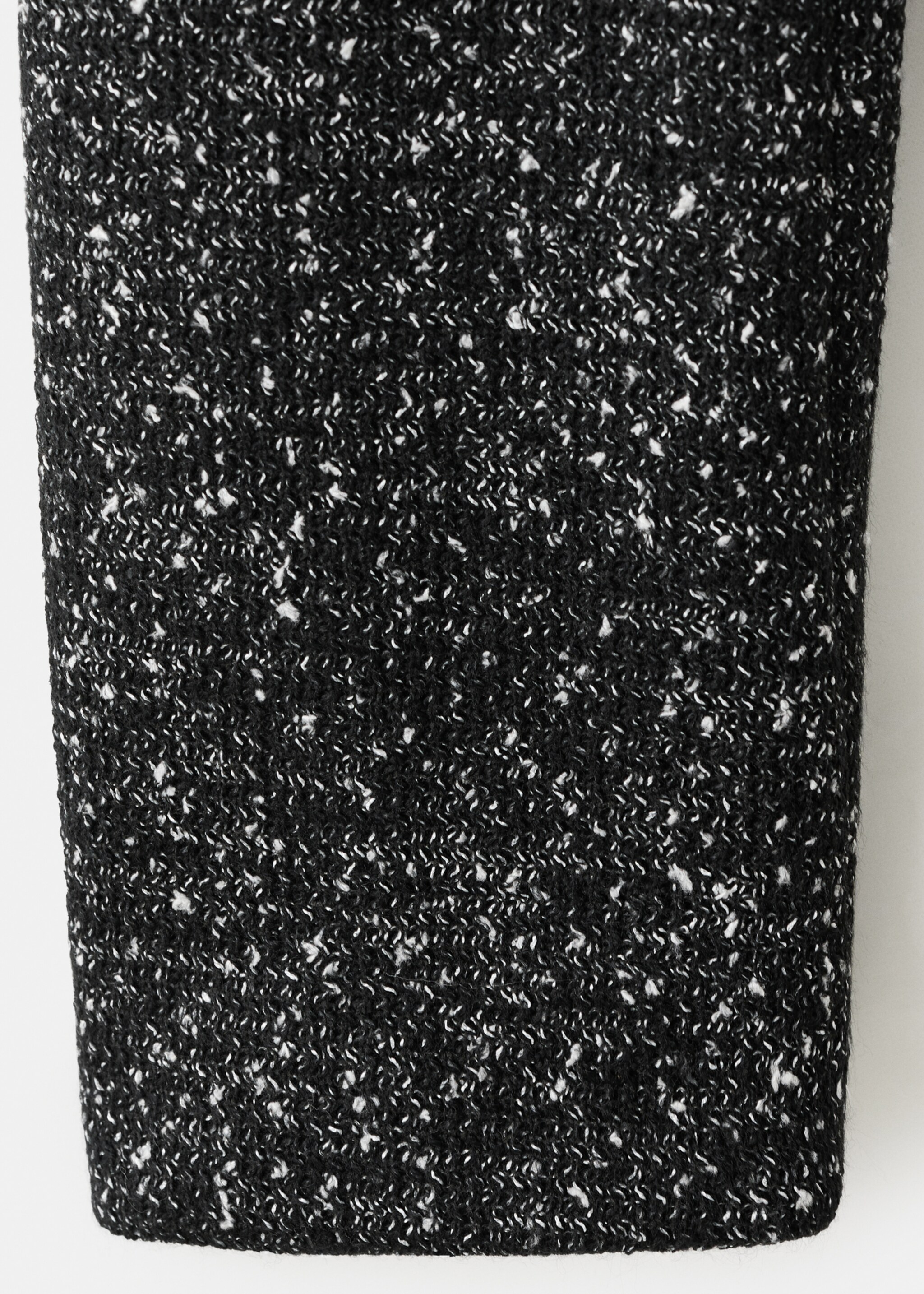 Flecked cotton-blend jacket - Details of the article 0, Black. Ref: 27081293-00.