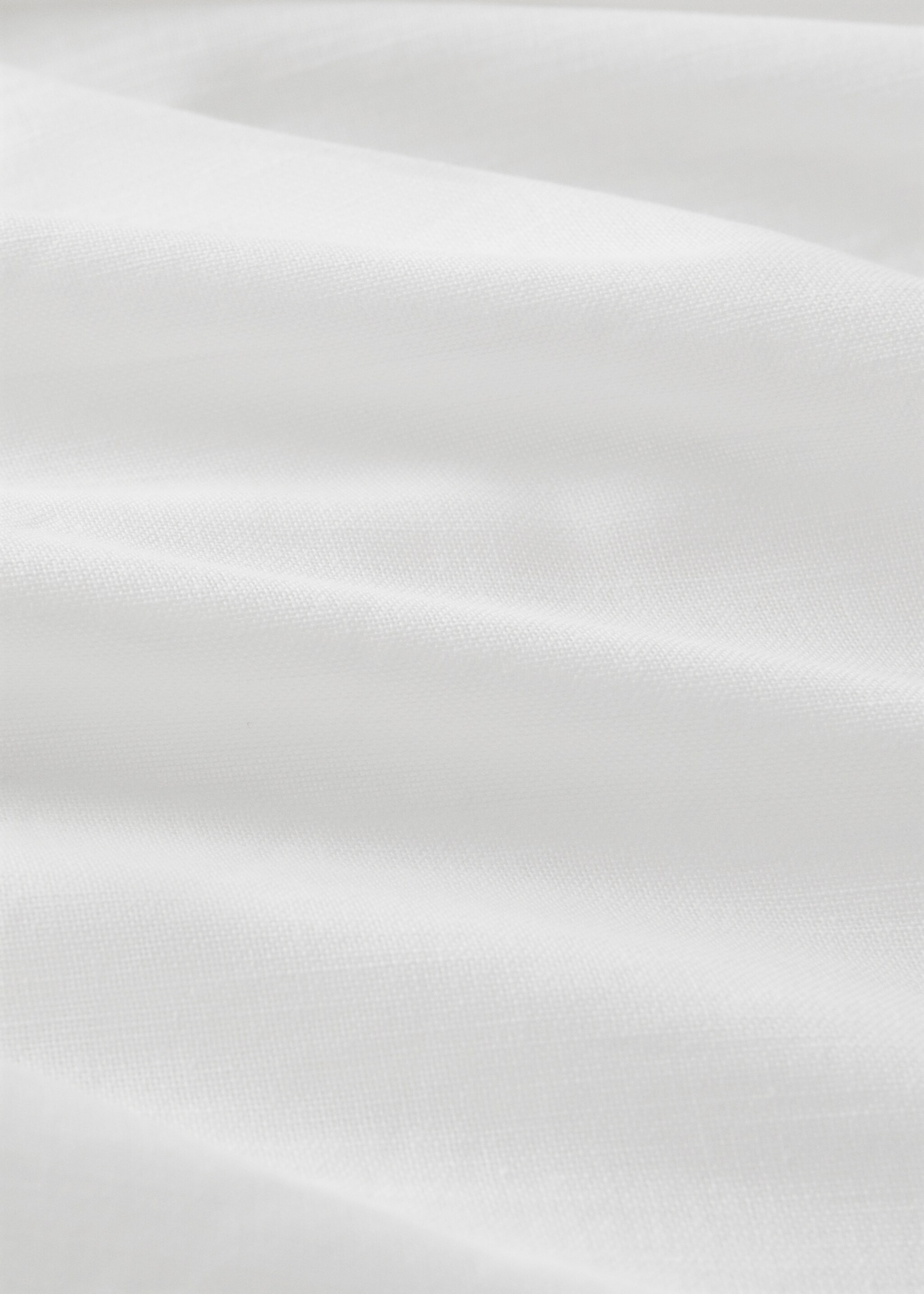 Κουρτίνα 100% βαμβάκι μεσαία σκίαση - Λεπτομέρεια του προϊόντος 1, Λευκό. Ref: 27081296-00.