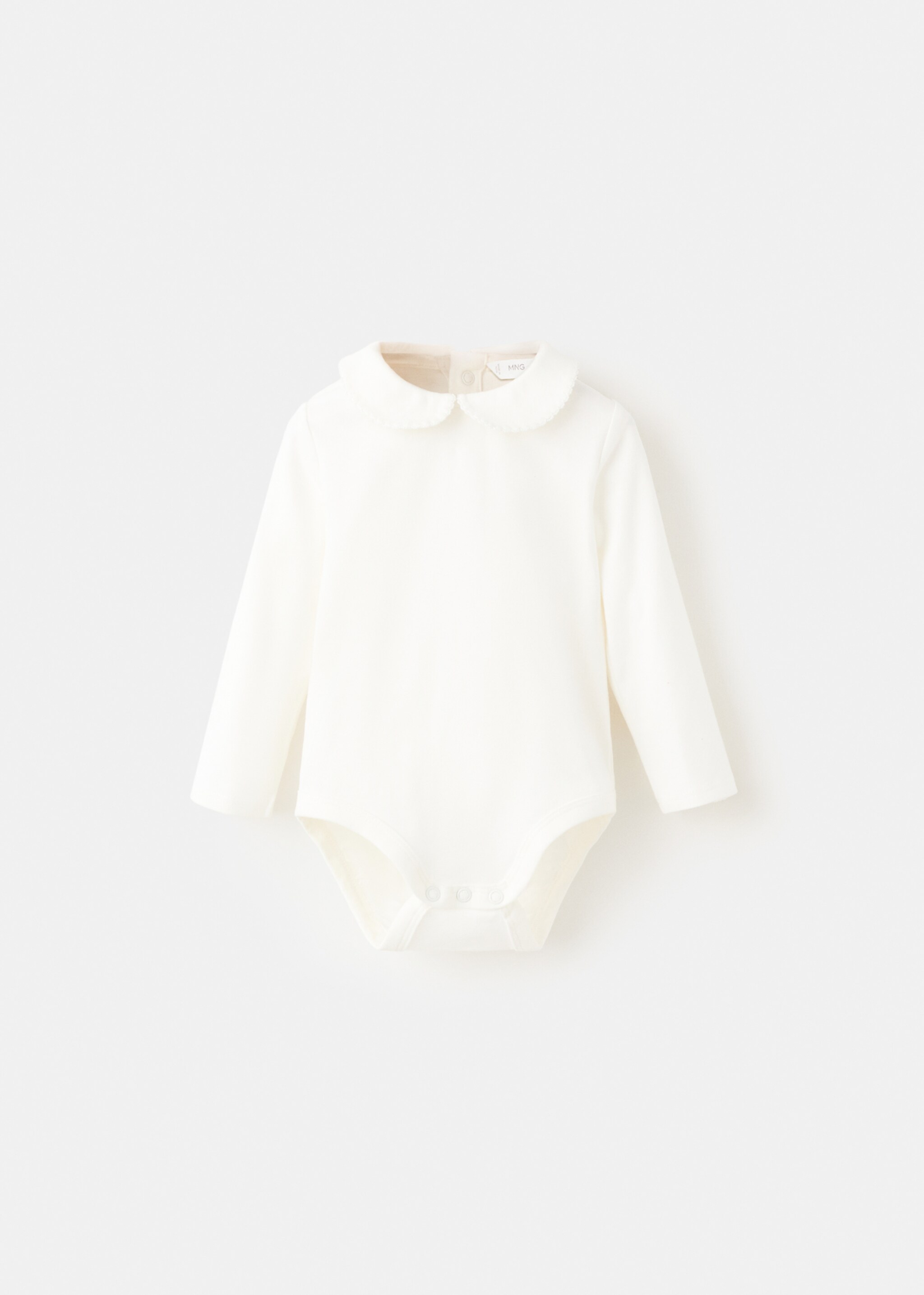 Body cuello bebé bordado - Article sense model, Blanc trencat. Ref: 27081298-00.