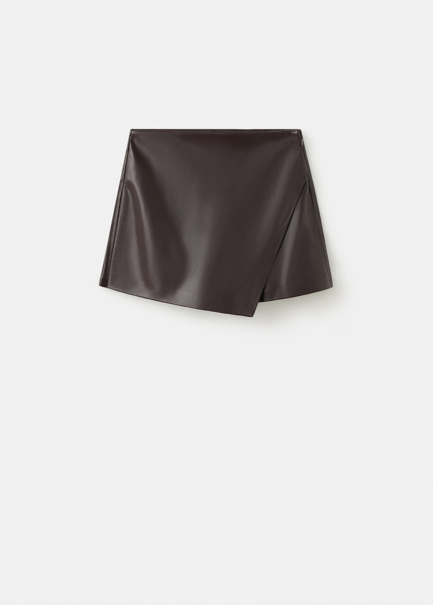 Faux-leather culottes - Article without model