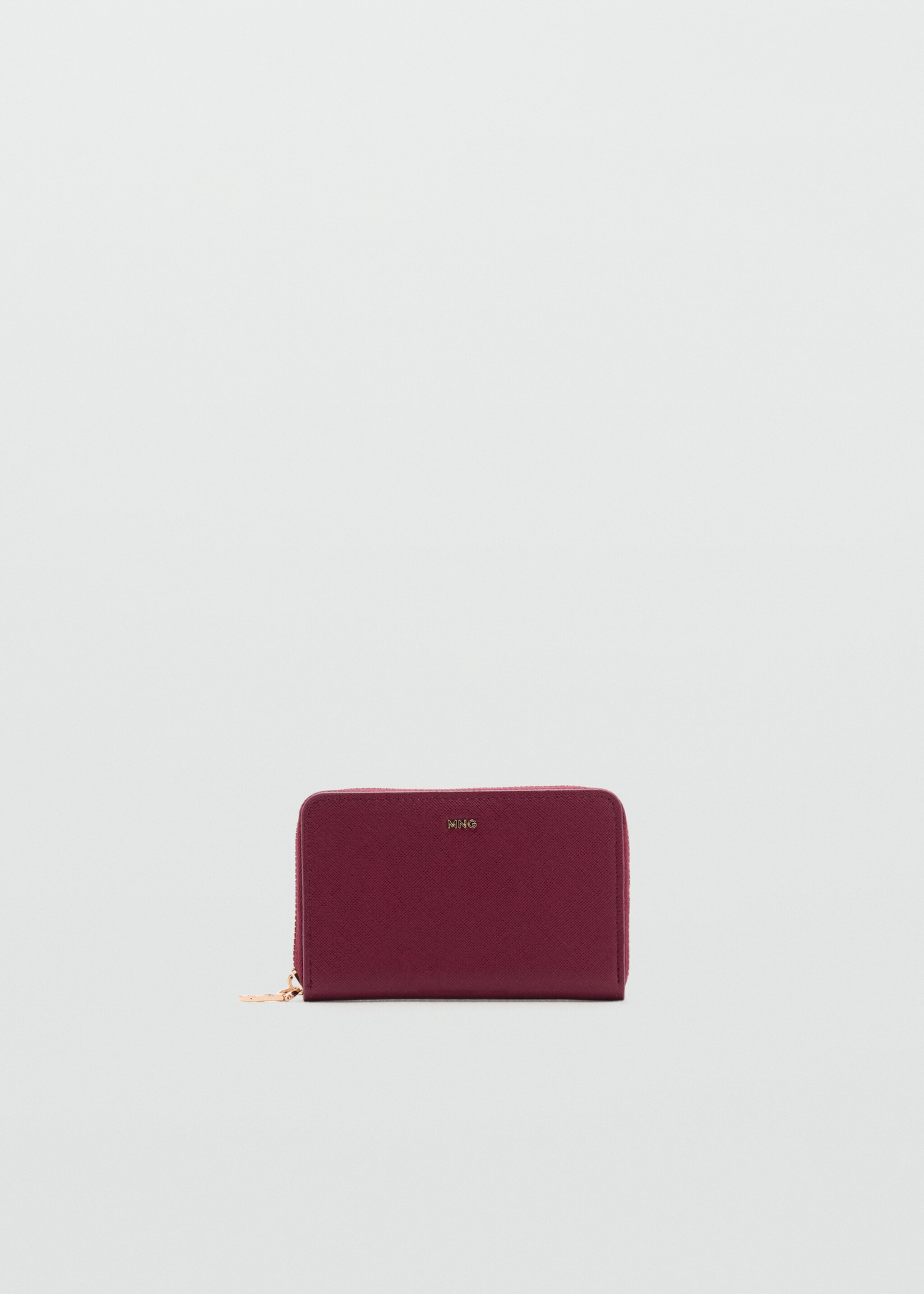 Peněženka vzhledu Saffiano - Zboží bez modelu, Bordó. Ref: 27081304-00.