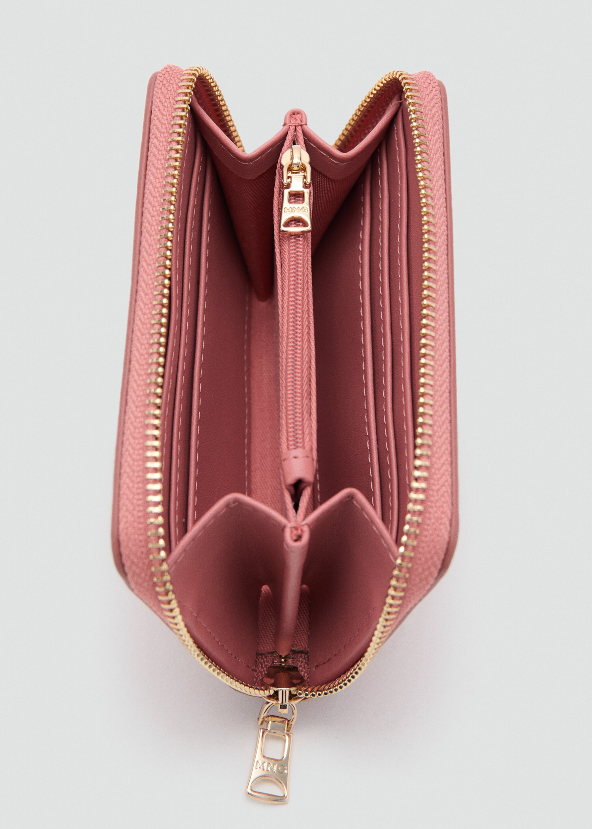 محفظة بمظهر سافيانو - تفاصيل المنتج 1, وردي. Ref: 27081304-00.