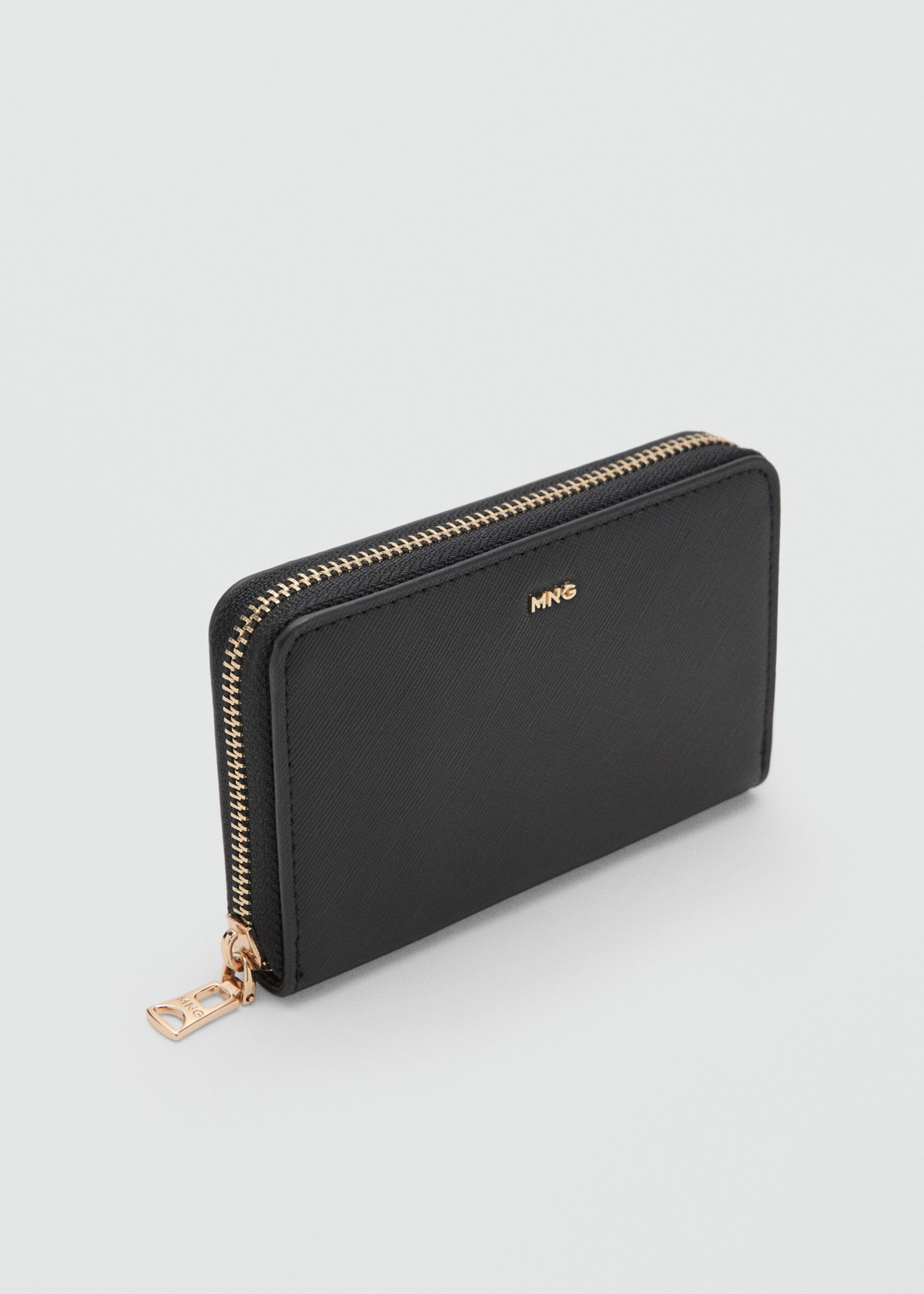 Saffiano-effect wallet - Medium plane, Black. Ref: 27081304-00.