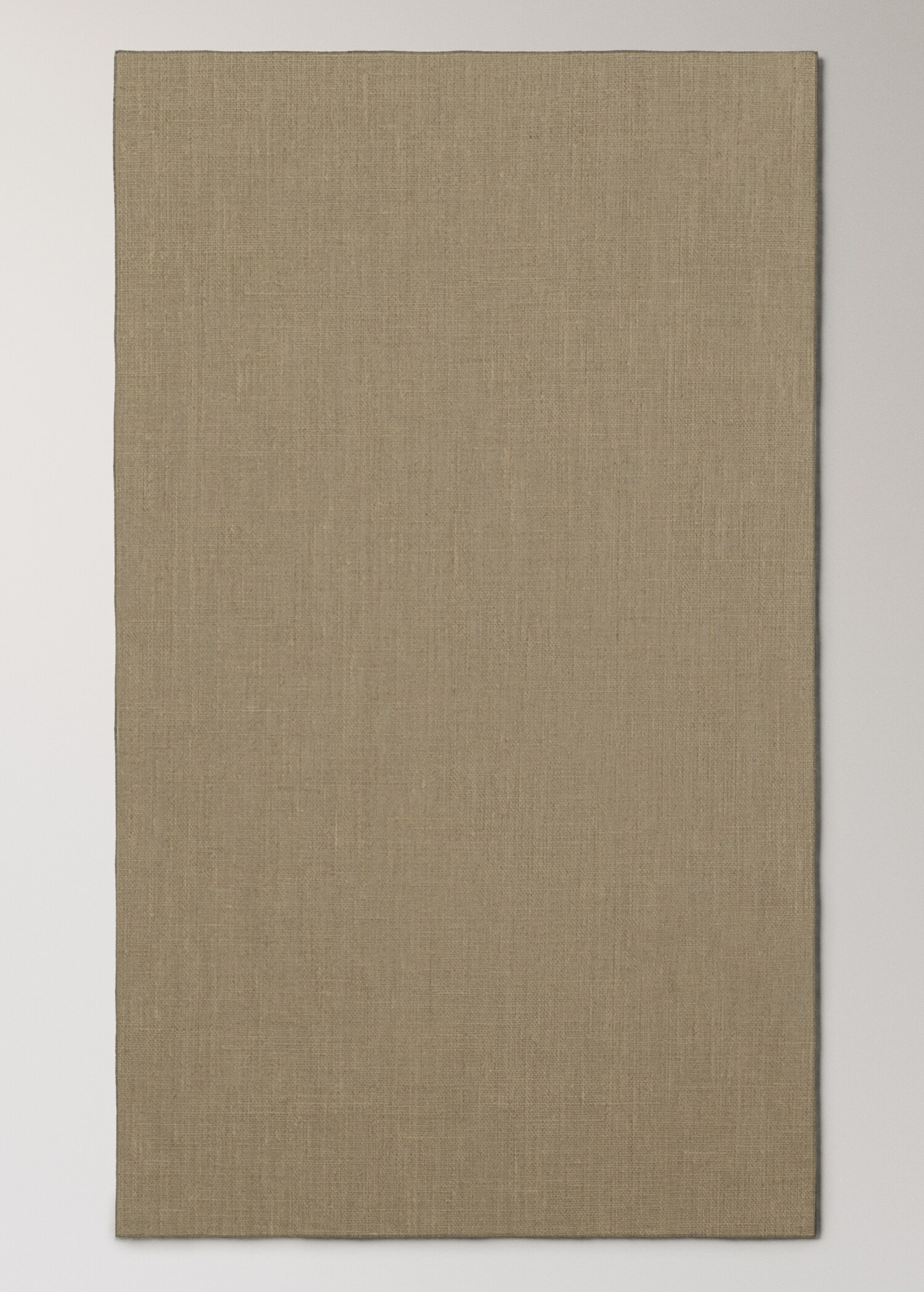 Resin-coated linen tablecloth with contrasting overlock for 6 to 8 diners - Details of the article 1