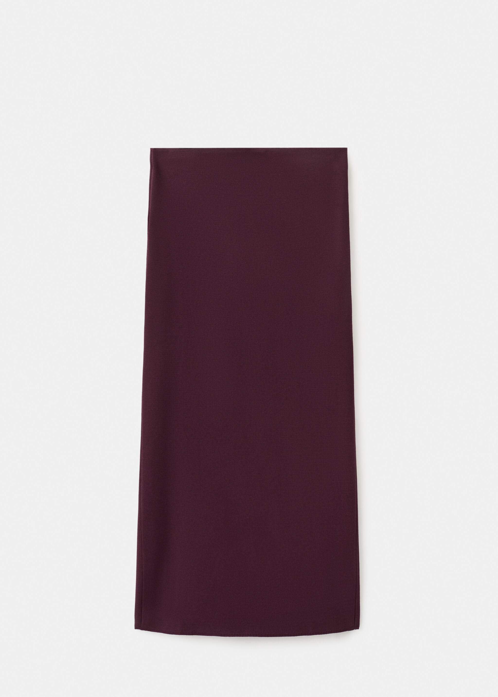 Knit pencil skirt - Article without model, Wine. Ref: 27081307-00.