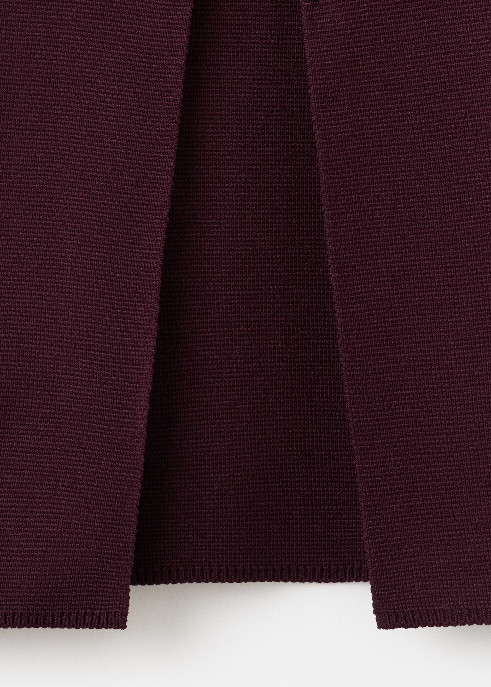 Knit pencil skirt - Details of the article 0, Wine. Ref: 27081307-00.