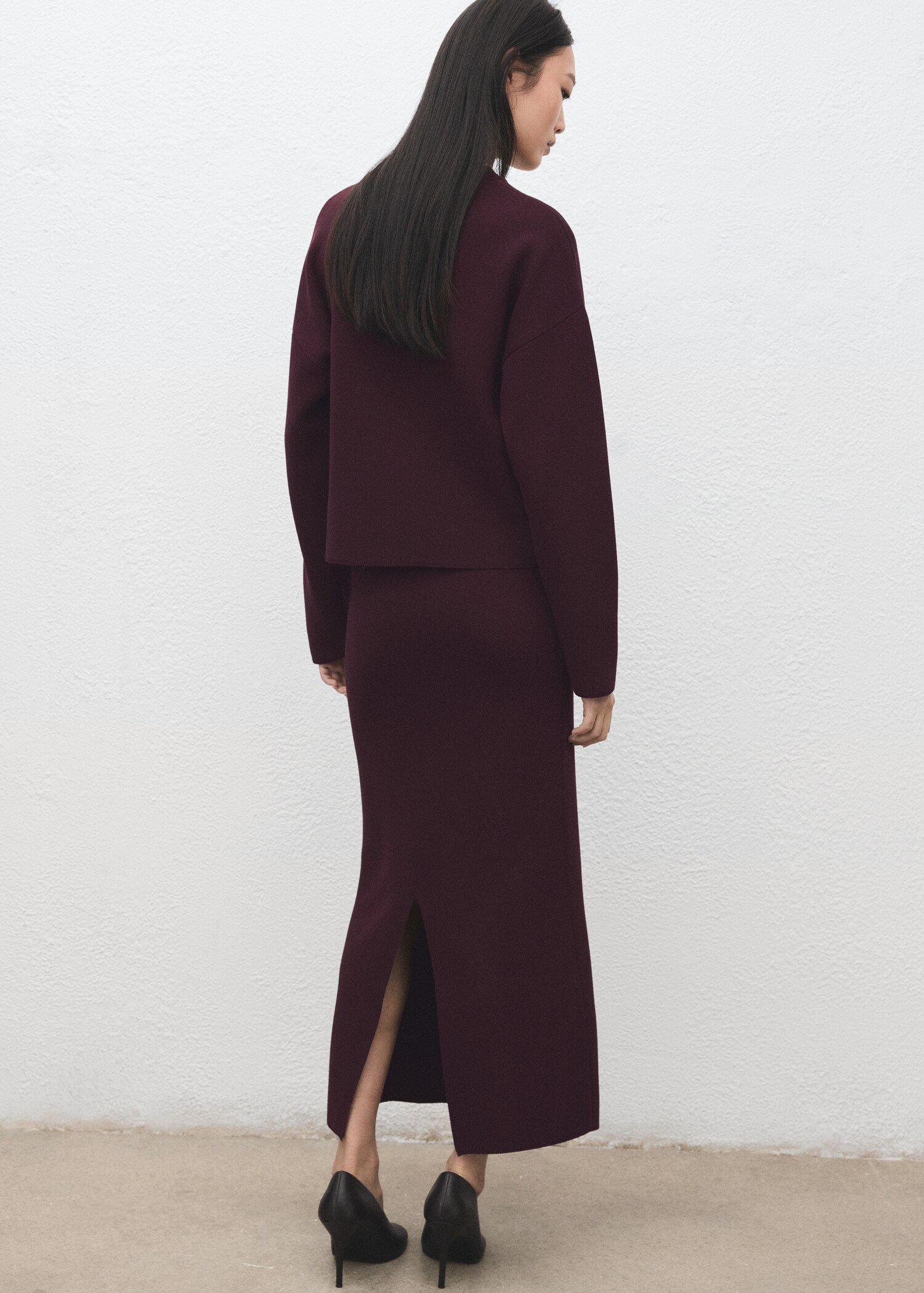 Knit pencil skirt - Reverse of the article