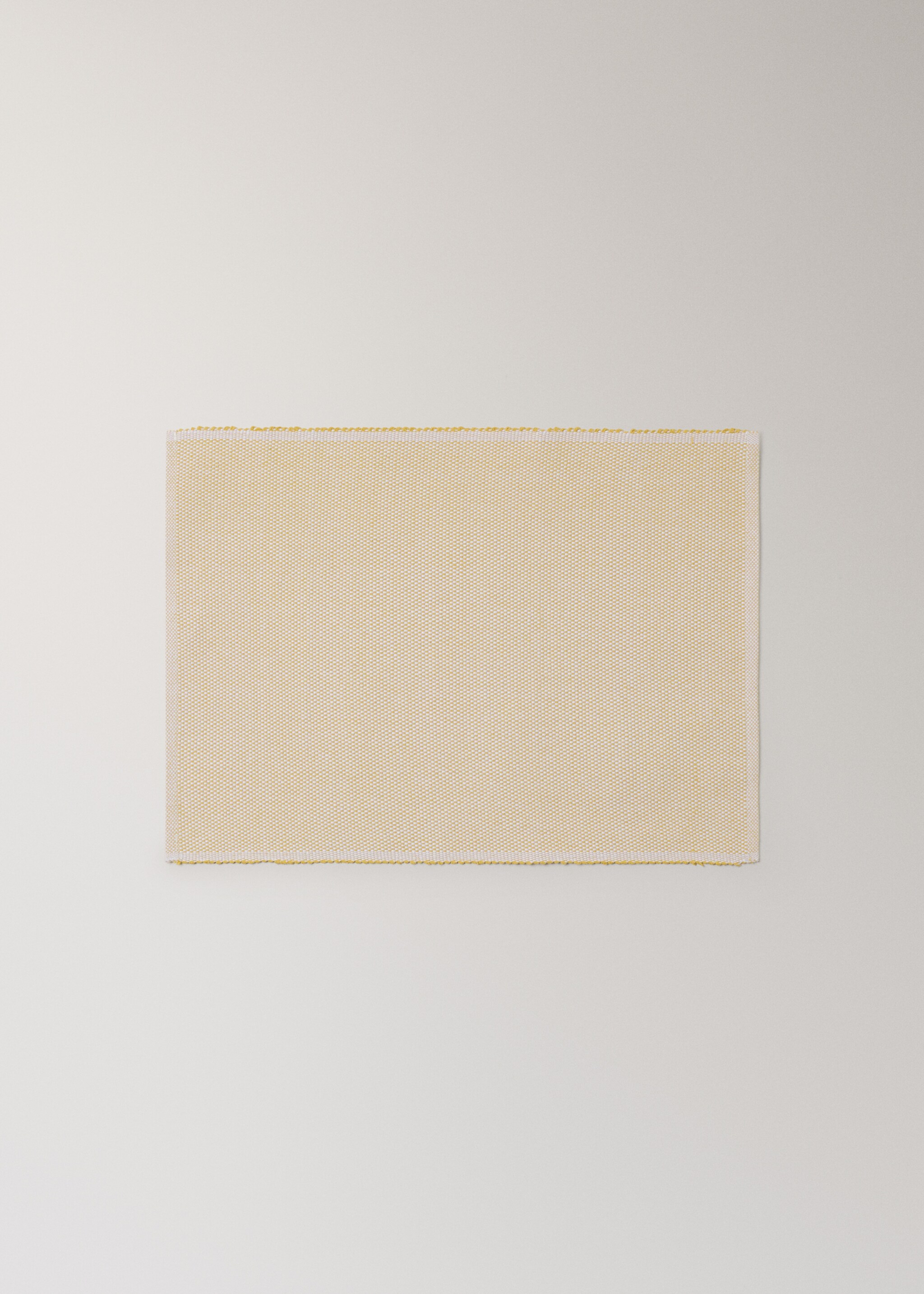 Tischset aus Baumwolle mit Melange-Effekt - Artikel ohne Model, Gelb. Ref: 27081309-00.