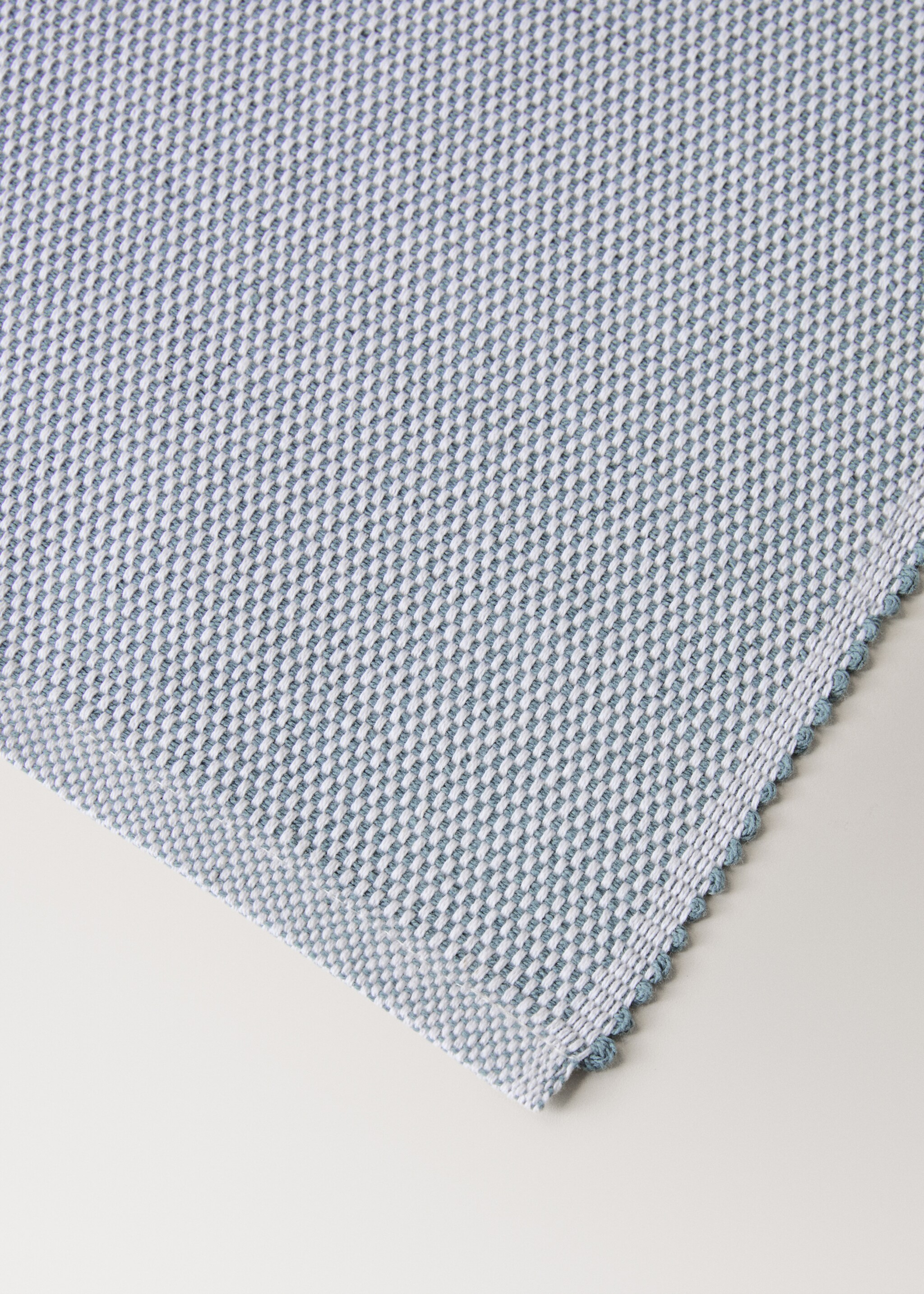 Set de table coton effet chiné - Détail de l'article 2, Bleu. Ref: 27081309-00.