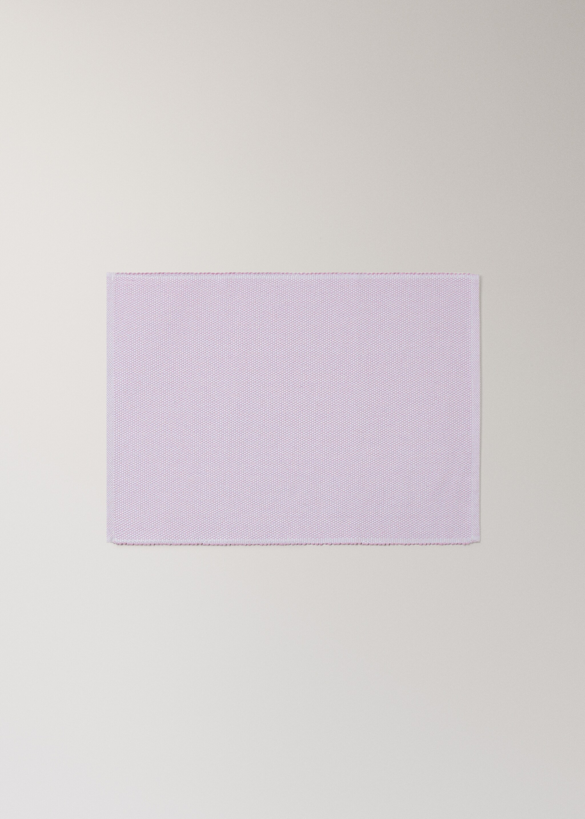 Cotton melange effect table mat - Article without model, Lilac. Ref: 27081309-00.