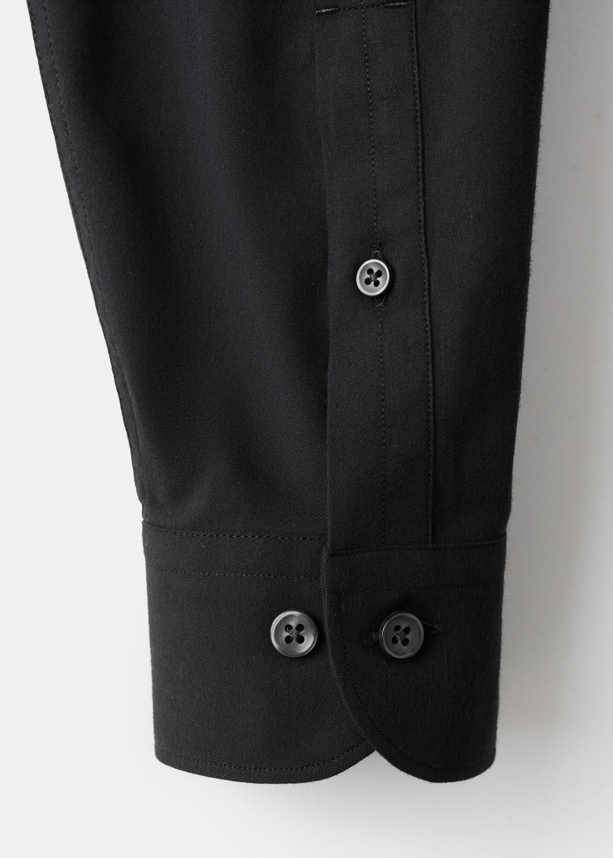 Camisa 100% algodón slim fit - Detalle del artículo 0, Negro. Ref: 27081310-00.