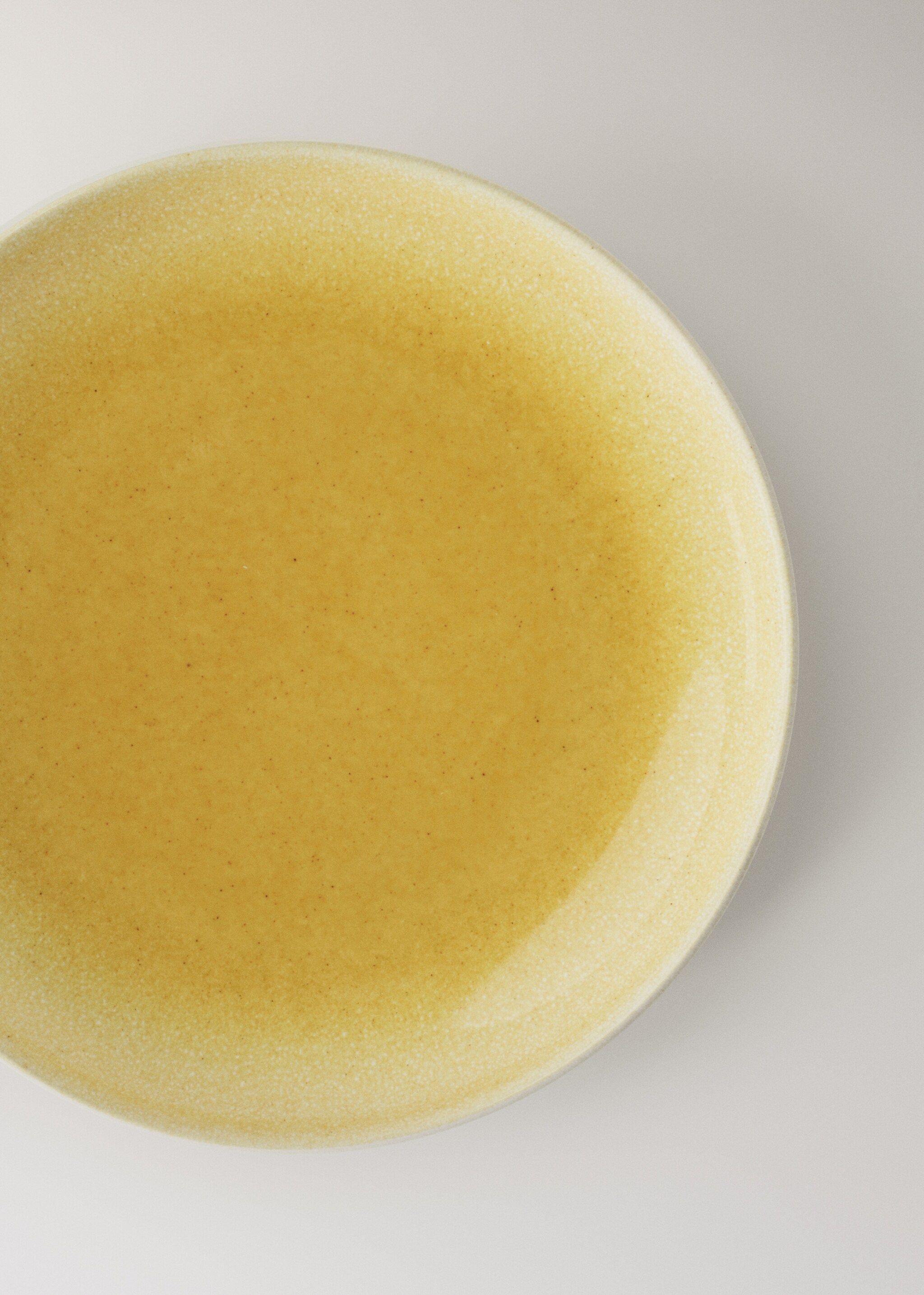 Gradient-coloured gres bread plate - Details of the article 1, Ochre. Ref: 27081312-00.