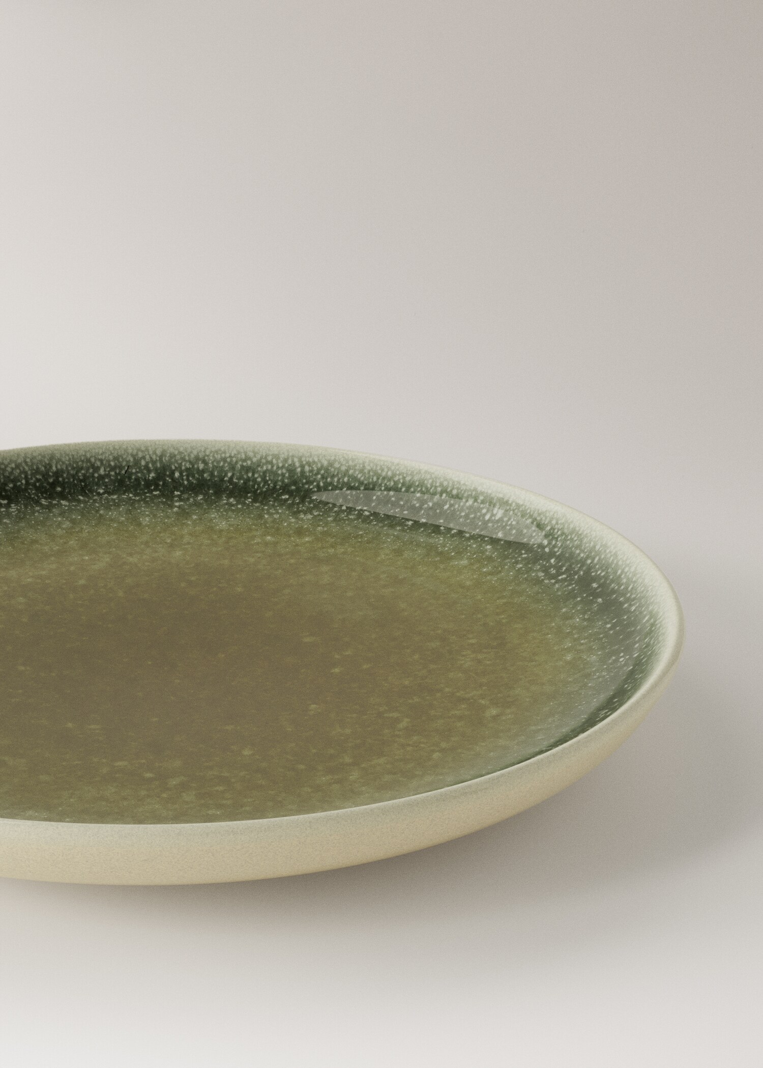 Gray gradient stoneware bread plate - Home | MANGO Lithuania