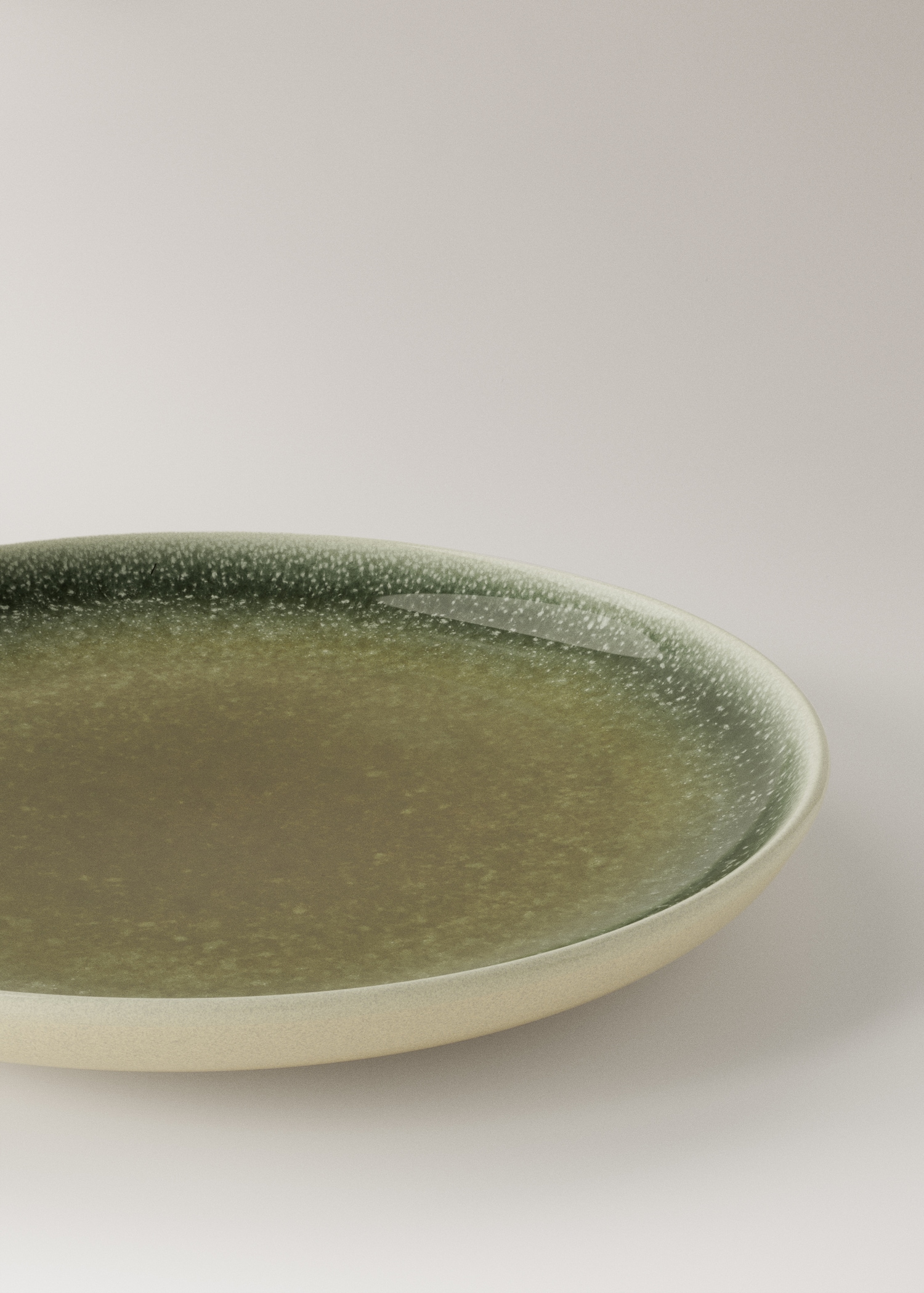 Gray gradient stoneware bread plate - Home | MANGO Lithuania