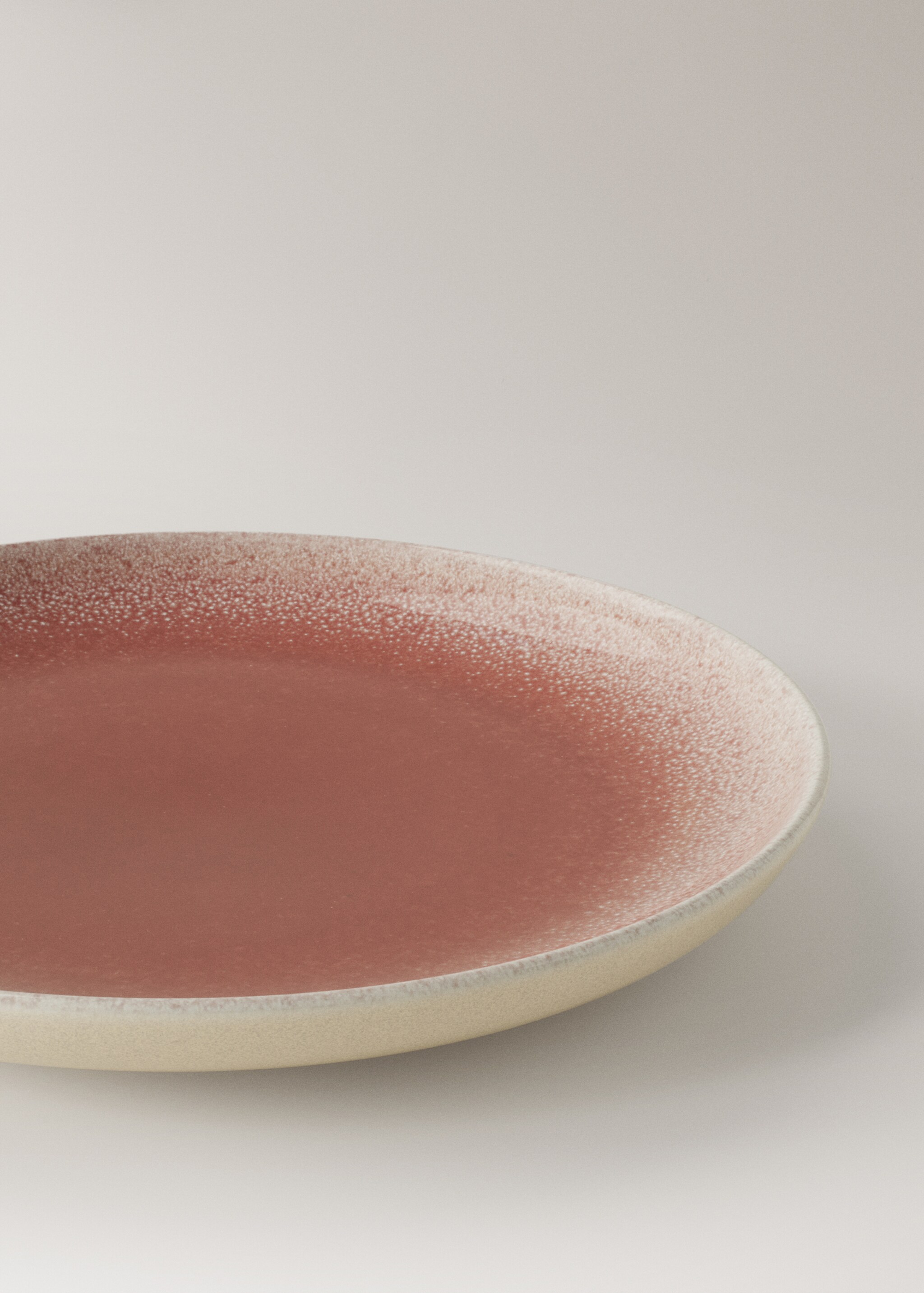 Πιάτο ψωμιού γκρι με χρώμα ντεγκραντέ - Λεπτομέρεια του προϊόντος 2, Ροζ Απαλό. Ref: 27081312-00.