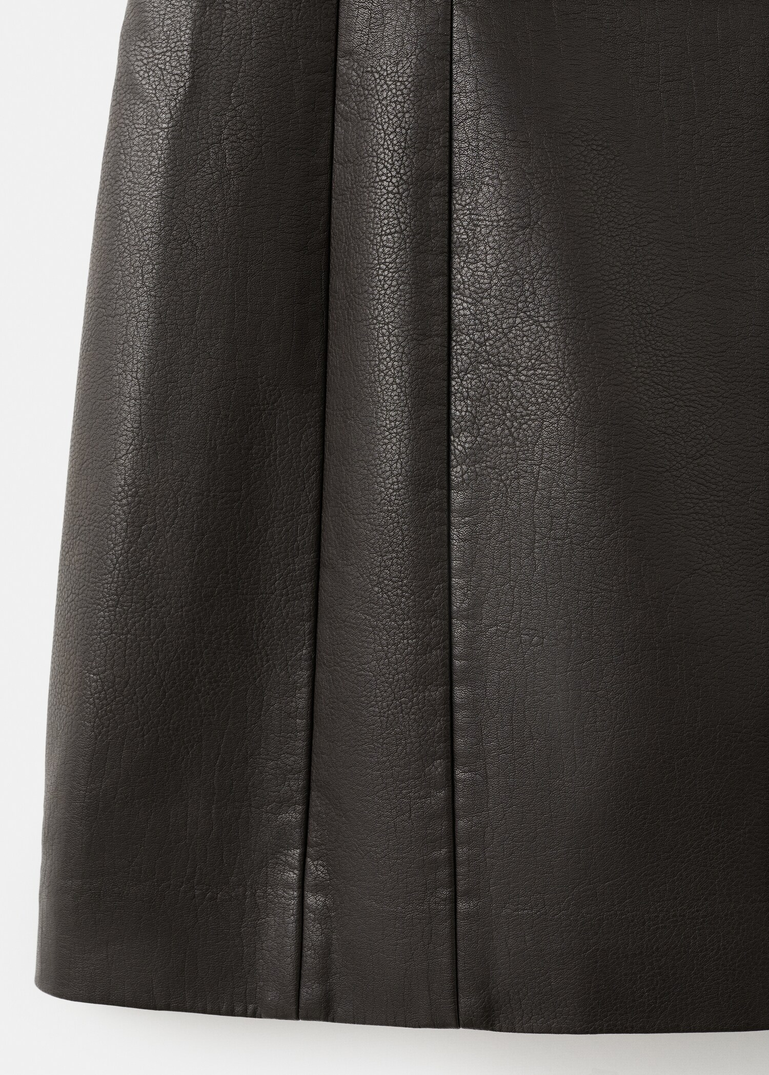 Short faux-leather dress - Details of the article 0