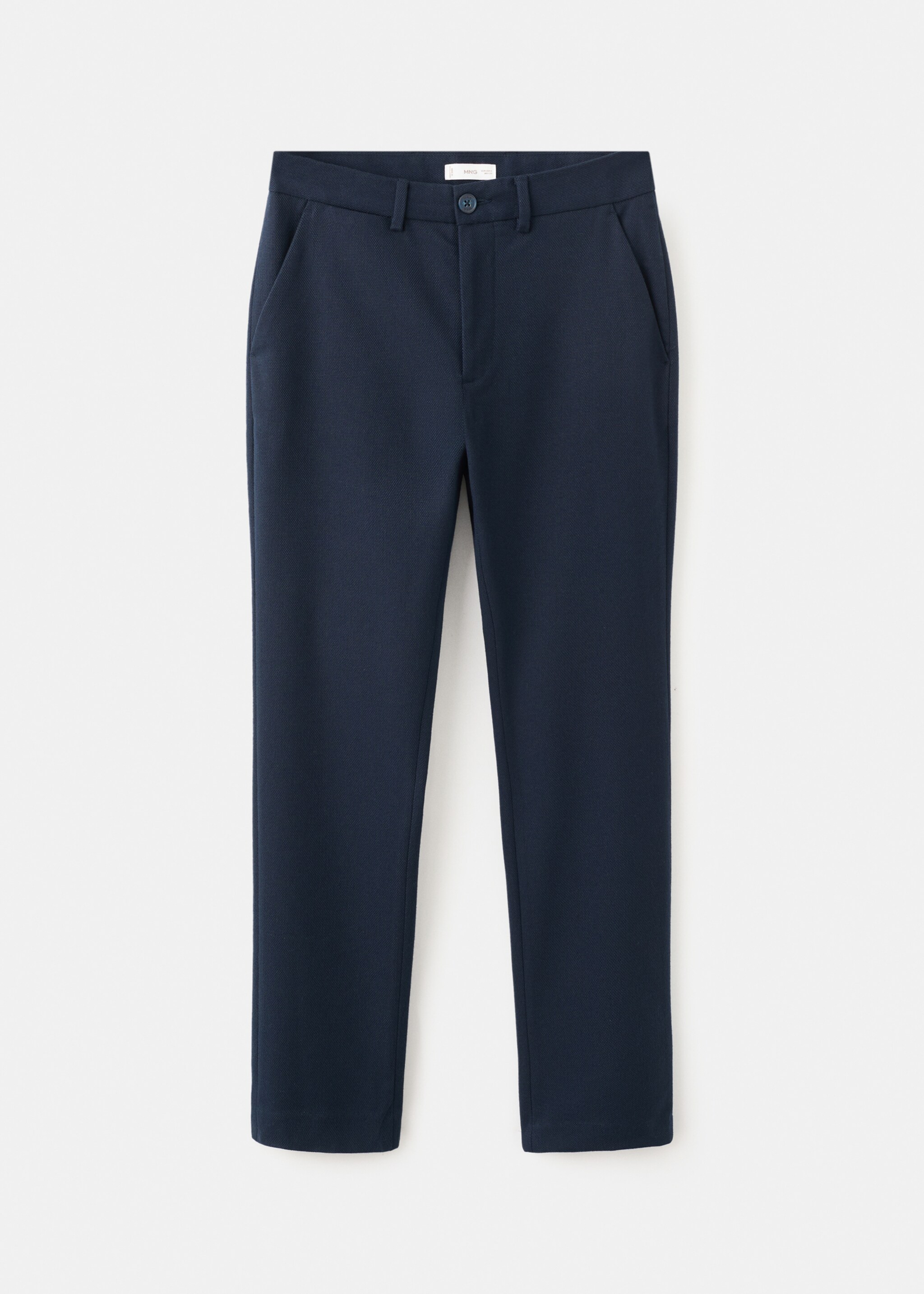 Straight-fit suit trousers - Article without model, Navy. Ref: 27081315-00.