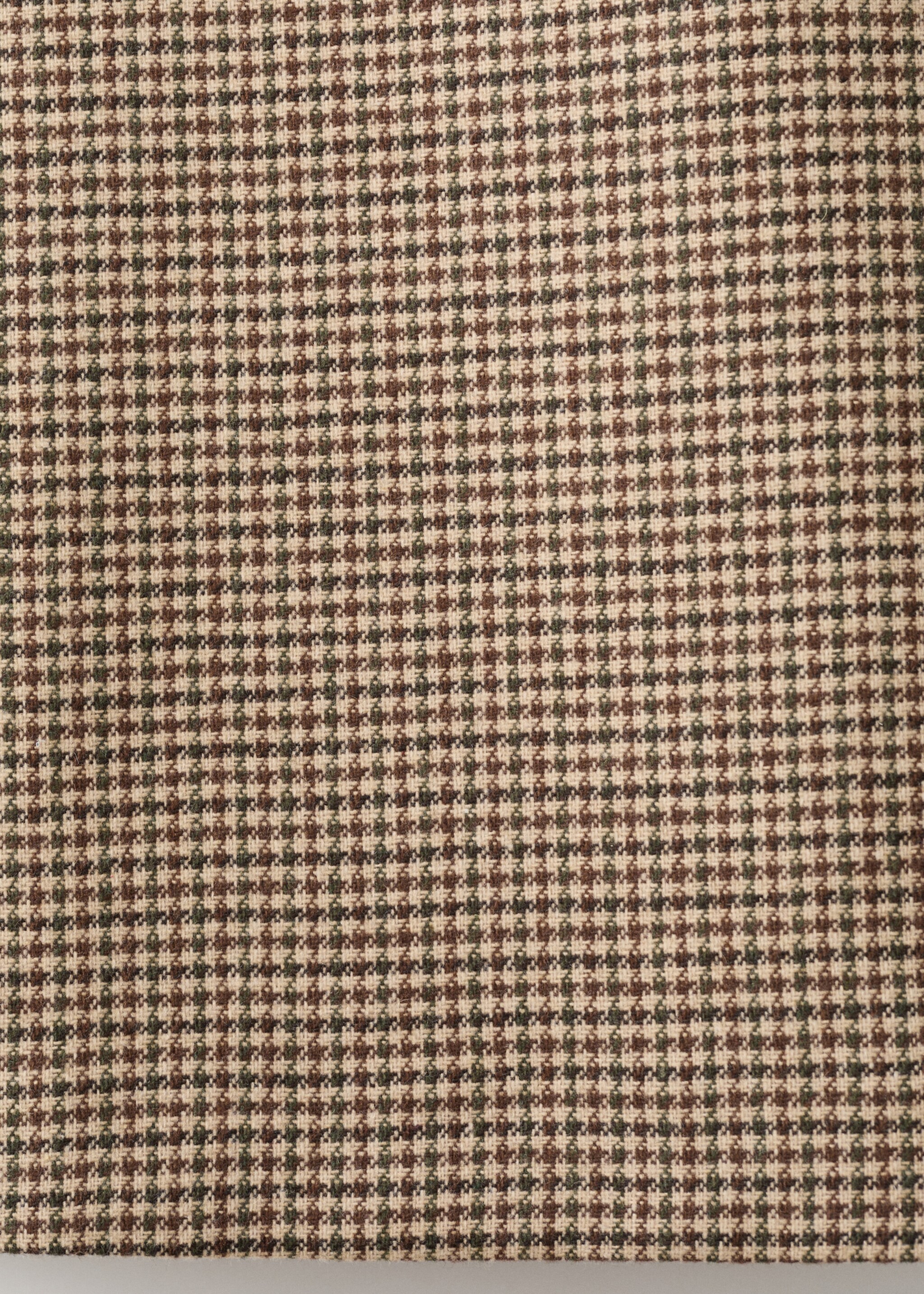 Houndstooth wool-blend dress - Details of the article 9, Medium Brown. Ref: 27081318-00.