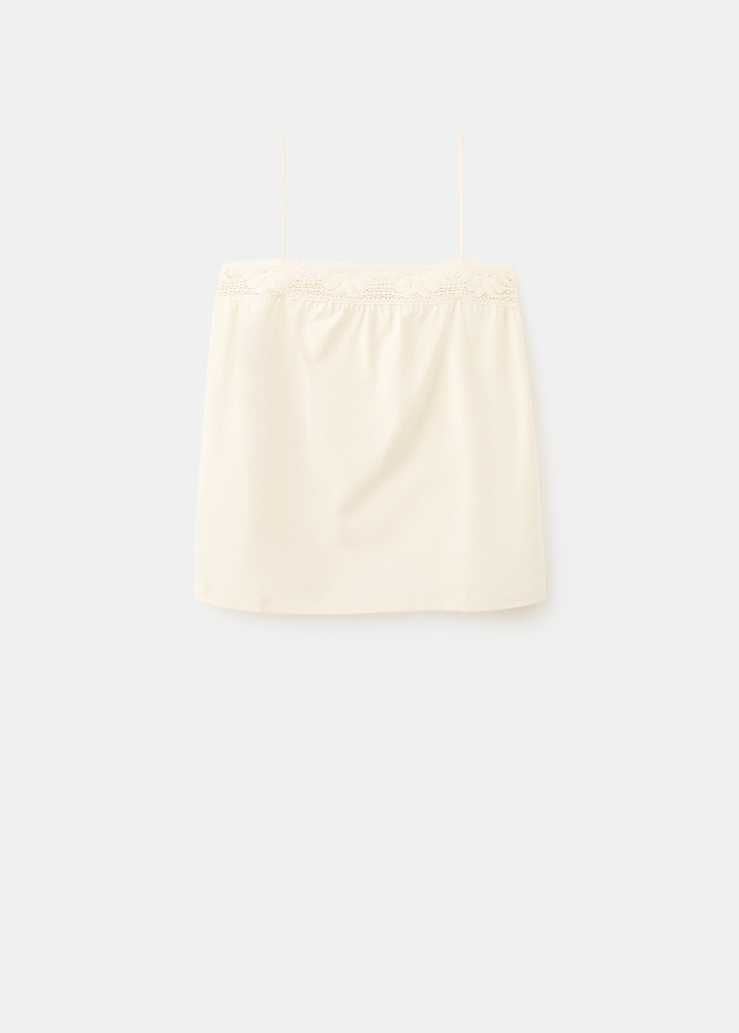 Top algodón tirantes puntilla - Artículo sin modelo