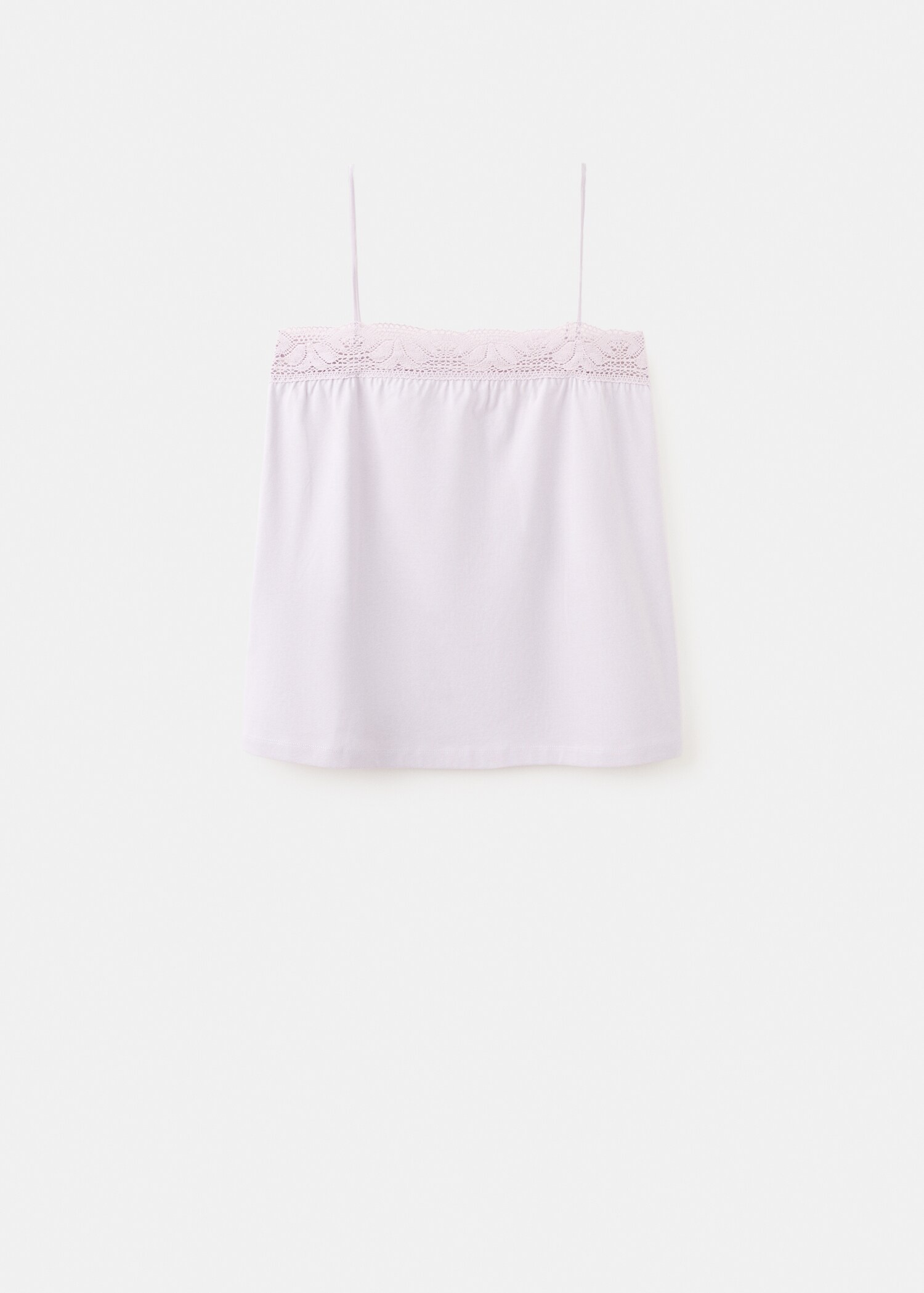 Top algodón tirantes puntilla - Artículo sin modelo