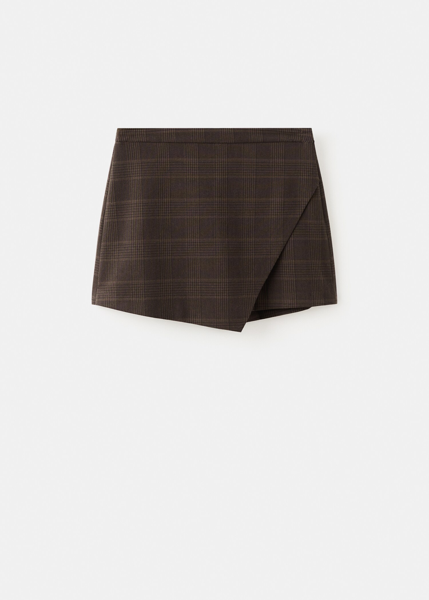 Checked asymmetric skirt - Article without model