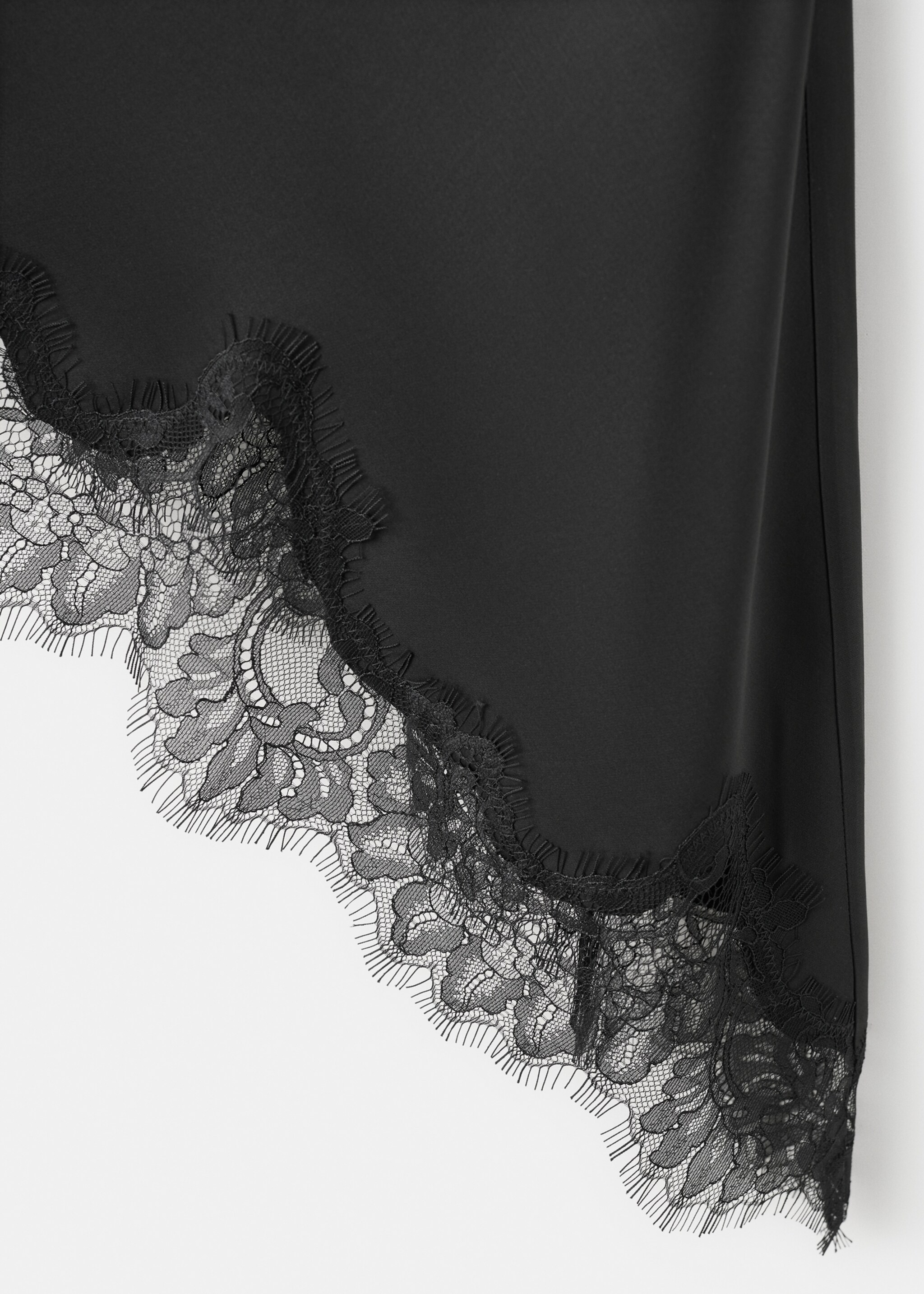 Lace top - Details of the article 0, Black. Ref: 27081326-00.
