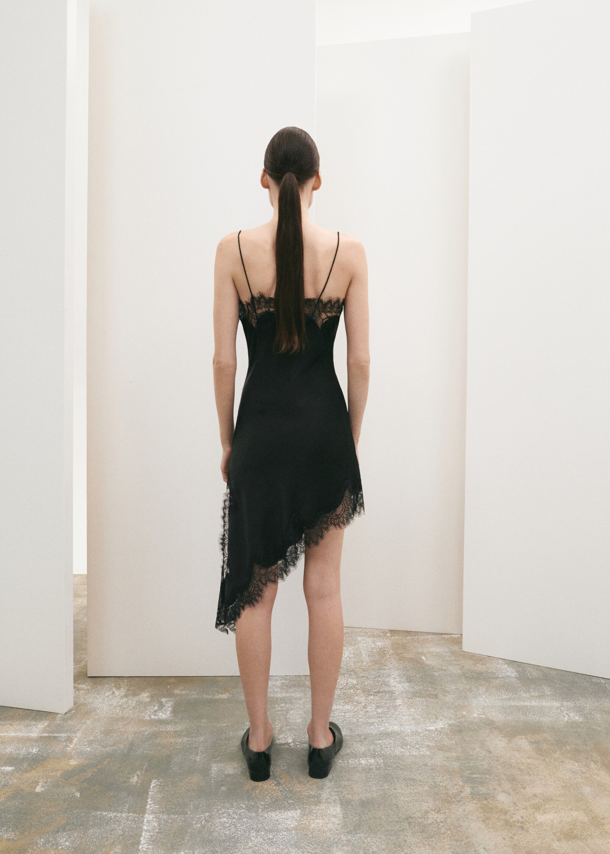 Lace top - Reverse of the article, Black. Ref: 27081326-00.