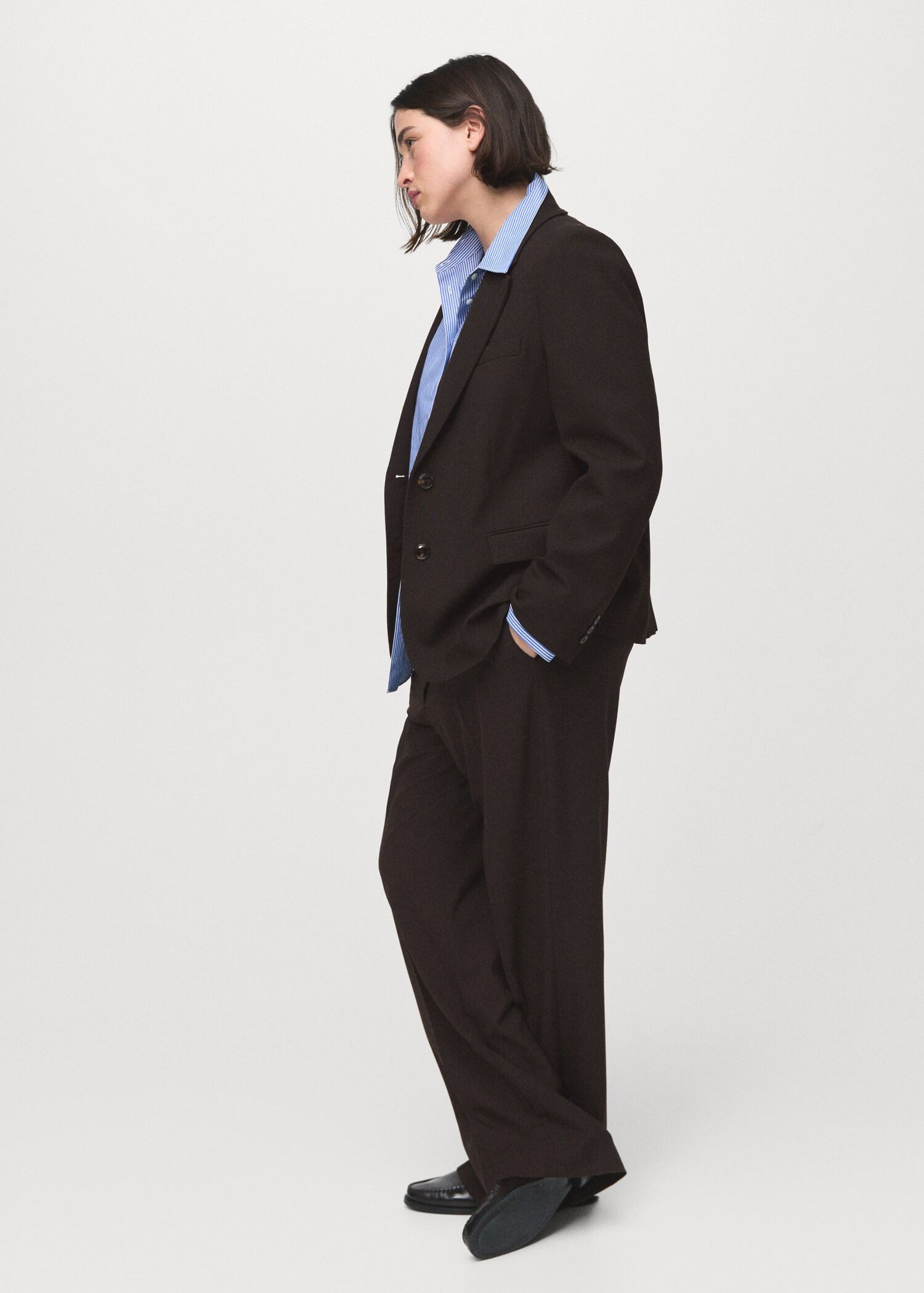 Straight-fit suit trousers - Details of the article 3