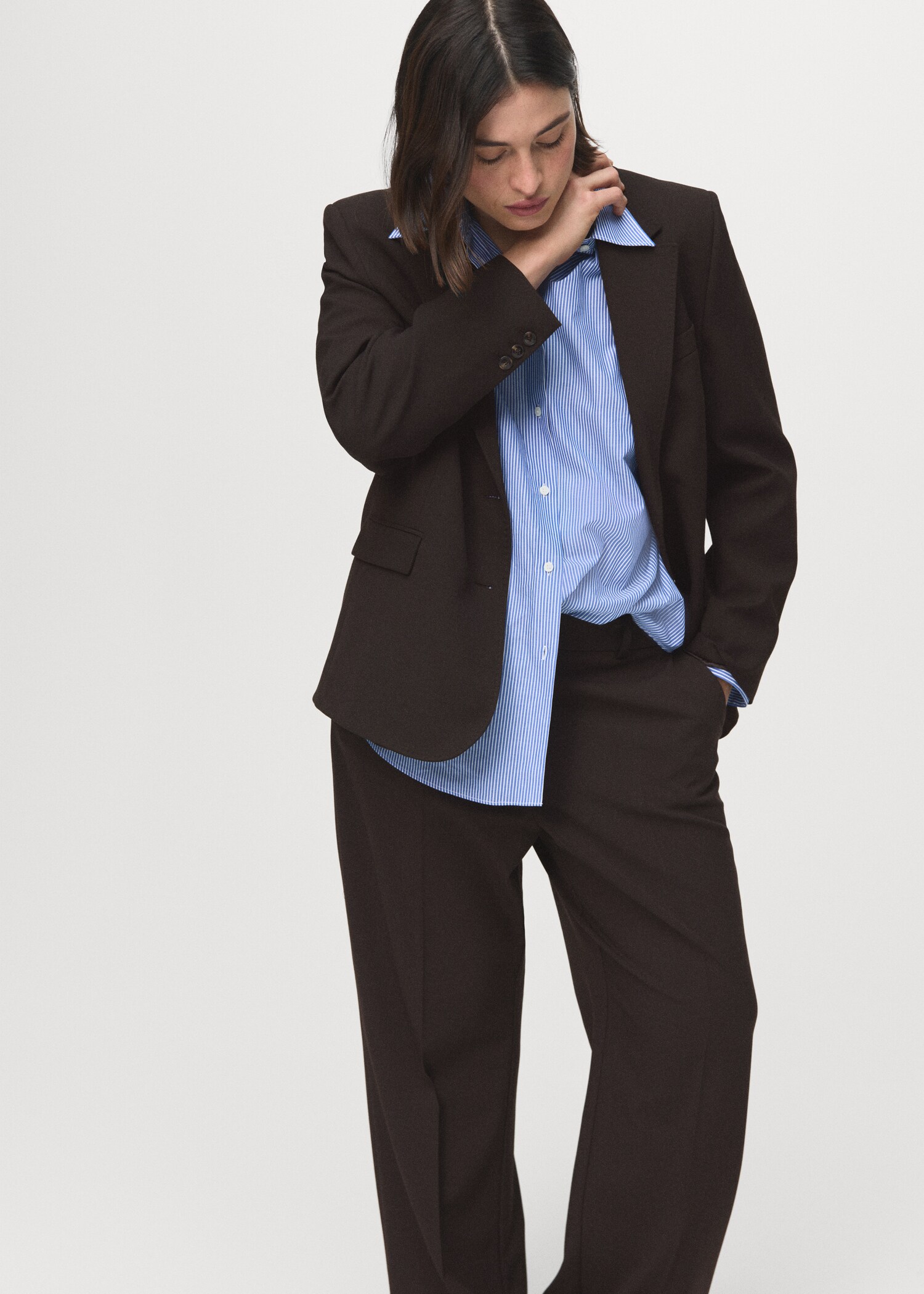 Straight-fit suit trousers - Details of the article 5