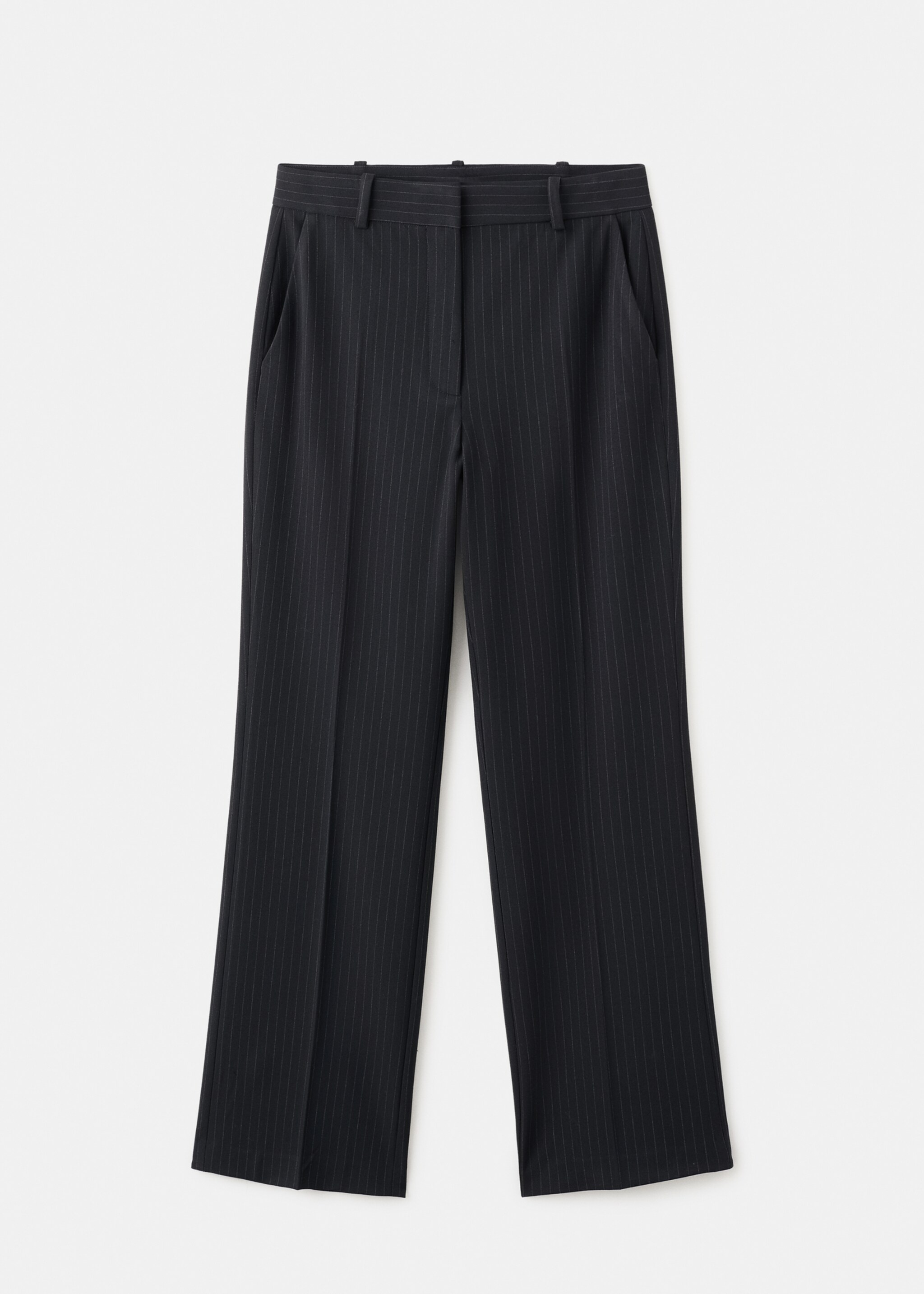Straight-fit suit trousers - Article without model, Dark Navy. Ref: 27081328-00.