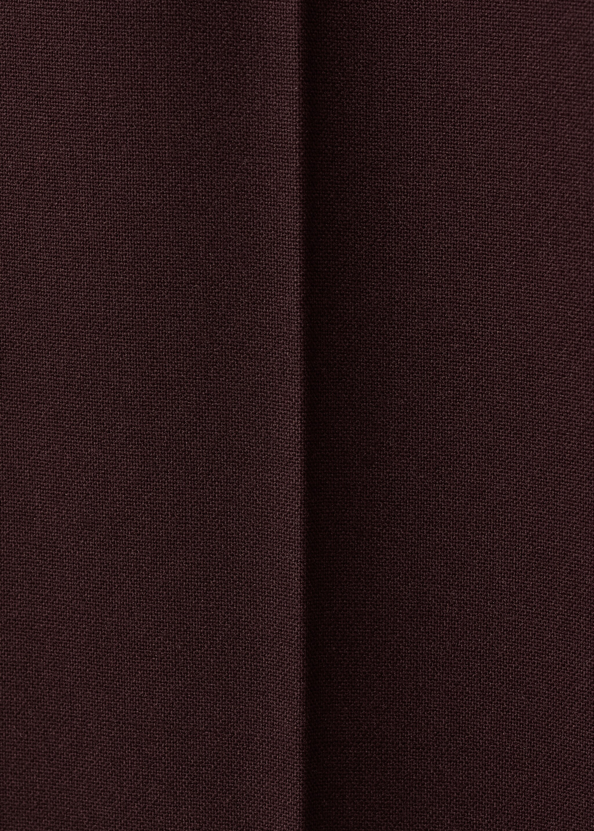 Straight-fit suit trousers - Details of the article 8, Maroon. Ref: 27081328-00.
