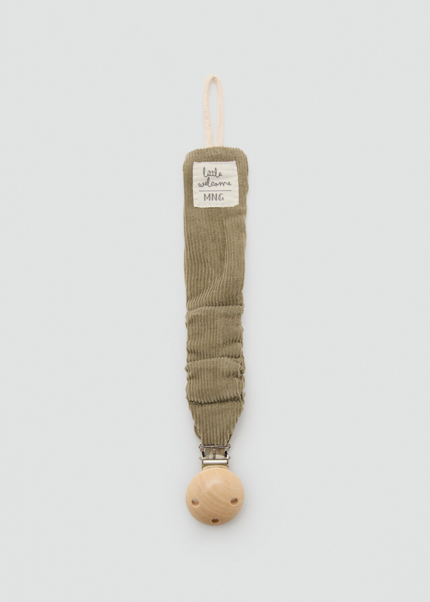 Corduroy brooch pacifier holder - Article without model