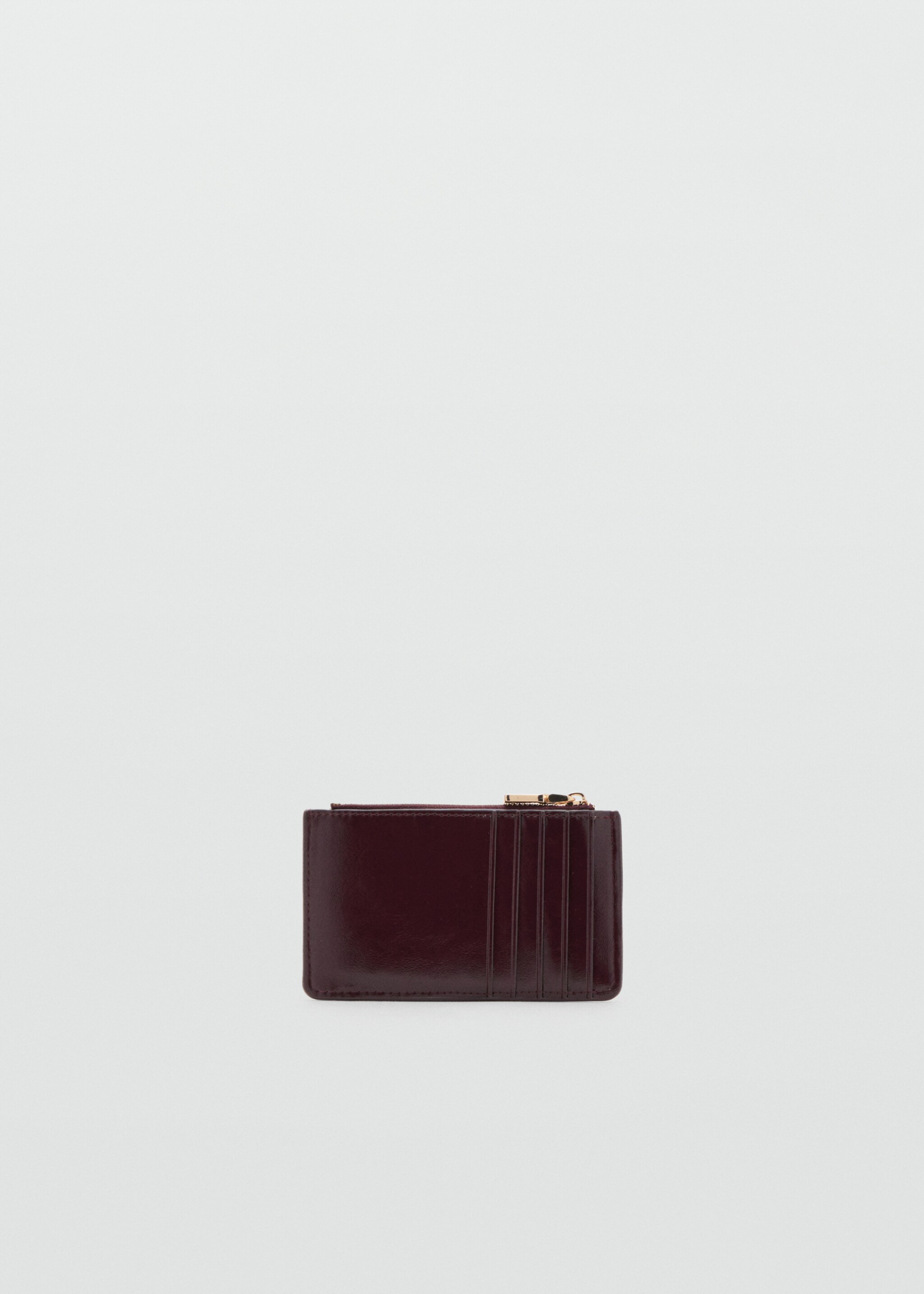 Small quilted wallet - Medium plane, Burgundy. Ref: 27081331-00.