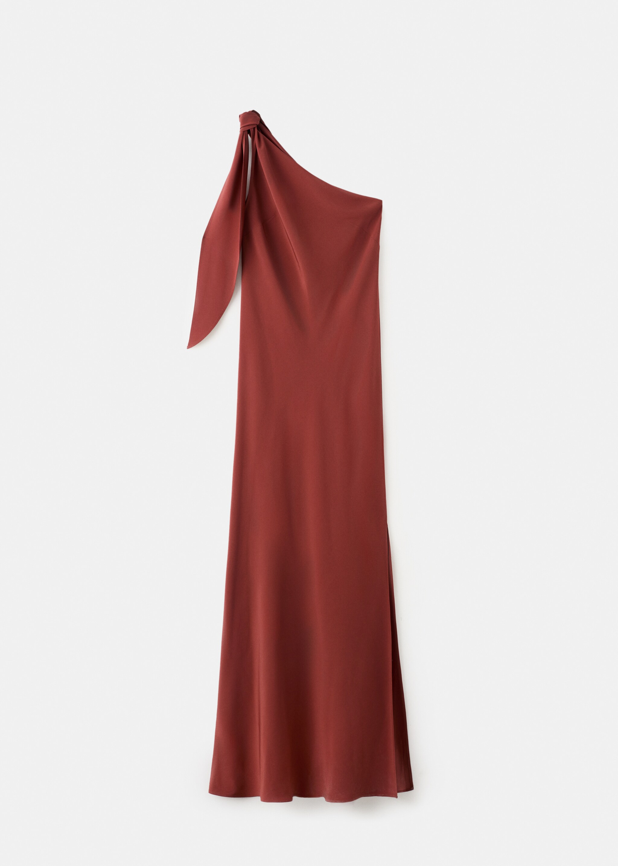 Knot detail dress - Article without model, Burgundy. Ref: 27081332-00.