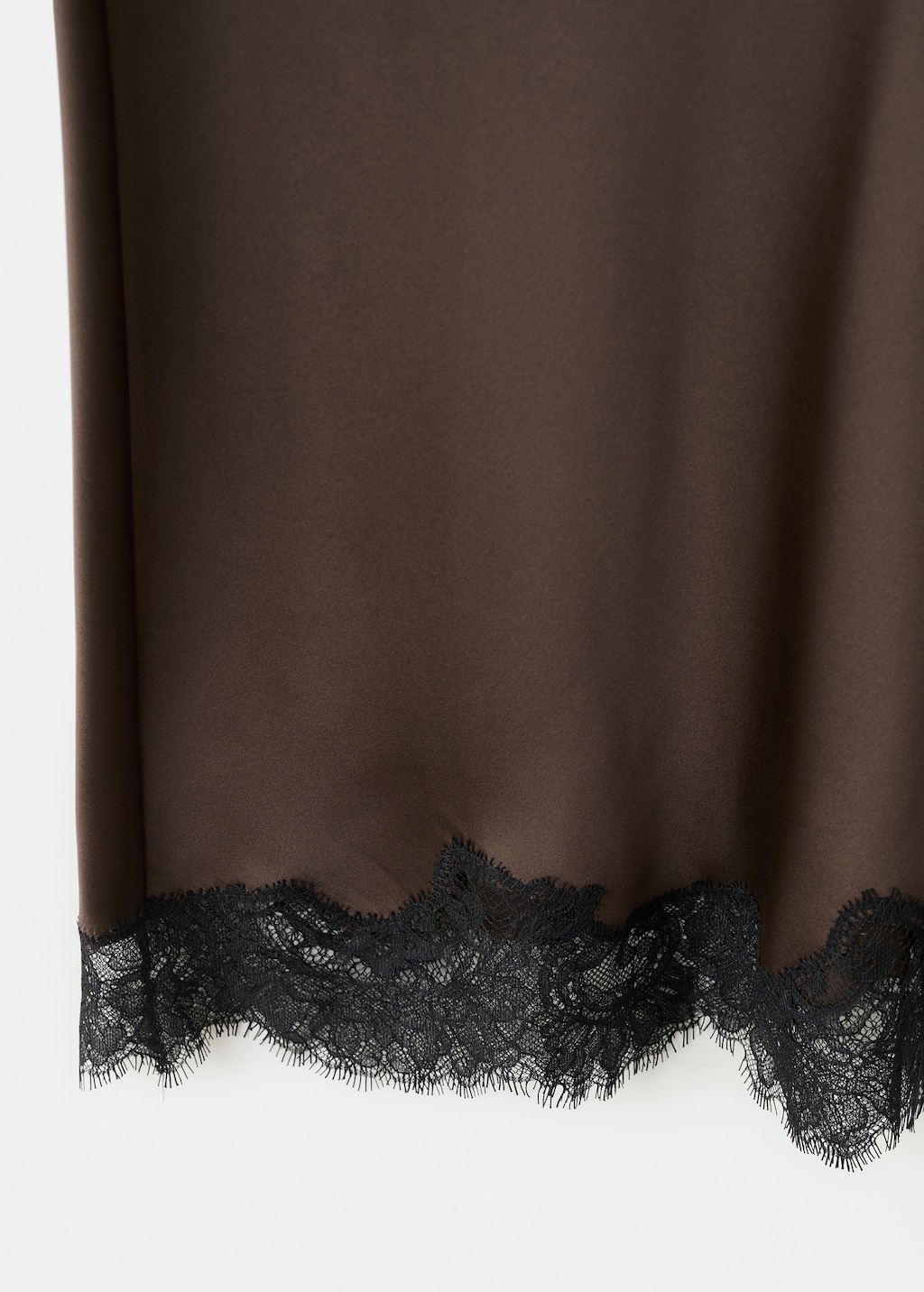 Mango Satin lace skirt
