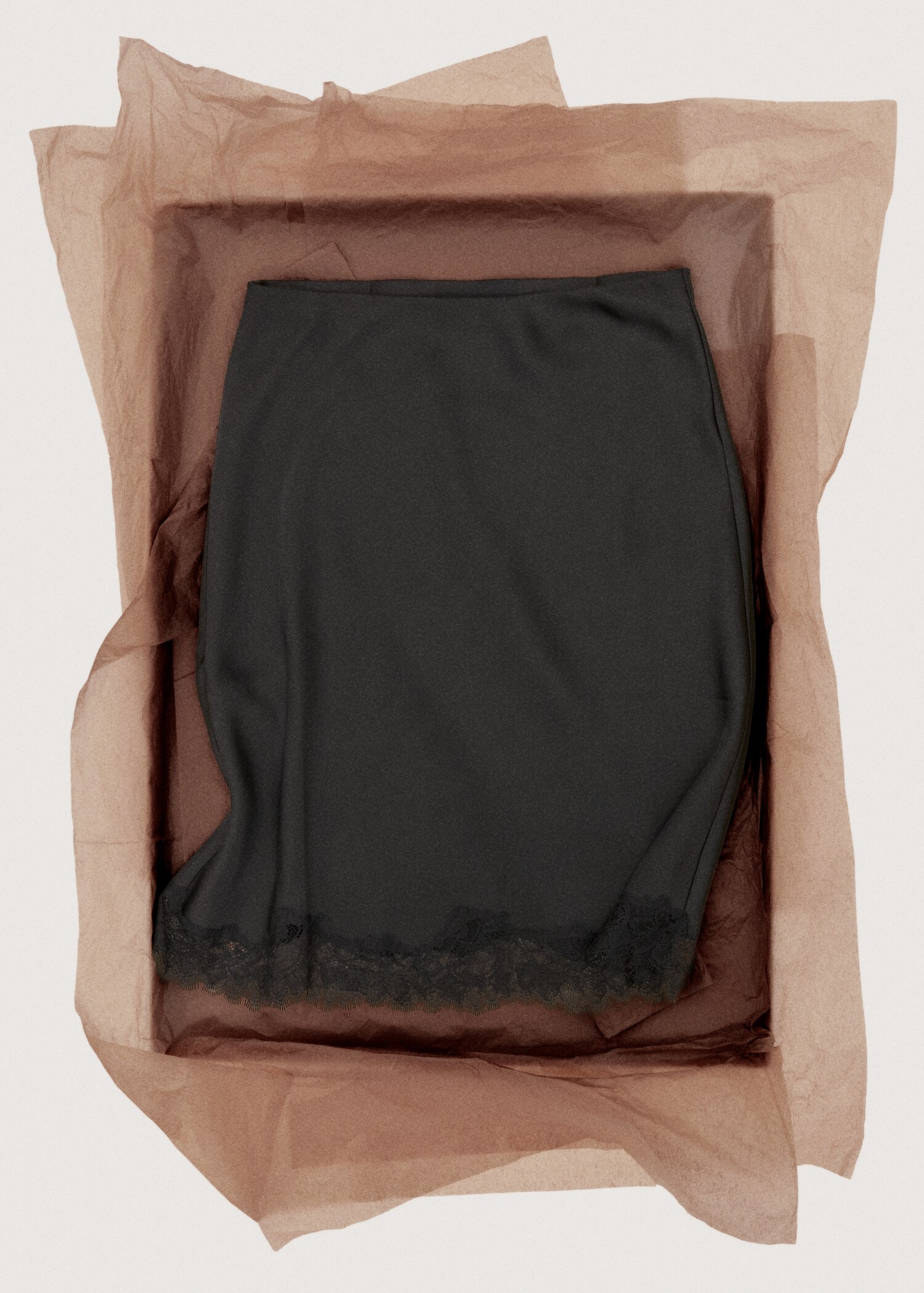 Satin lace skirt - Details of the article 7