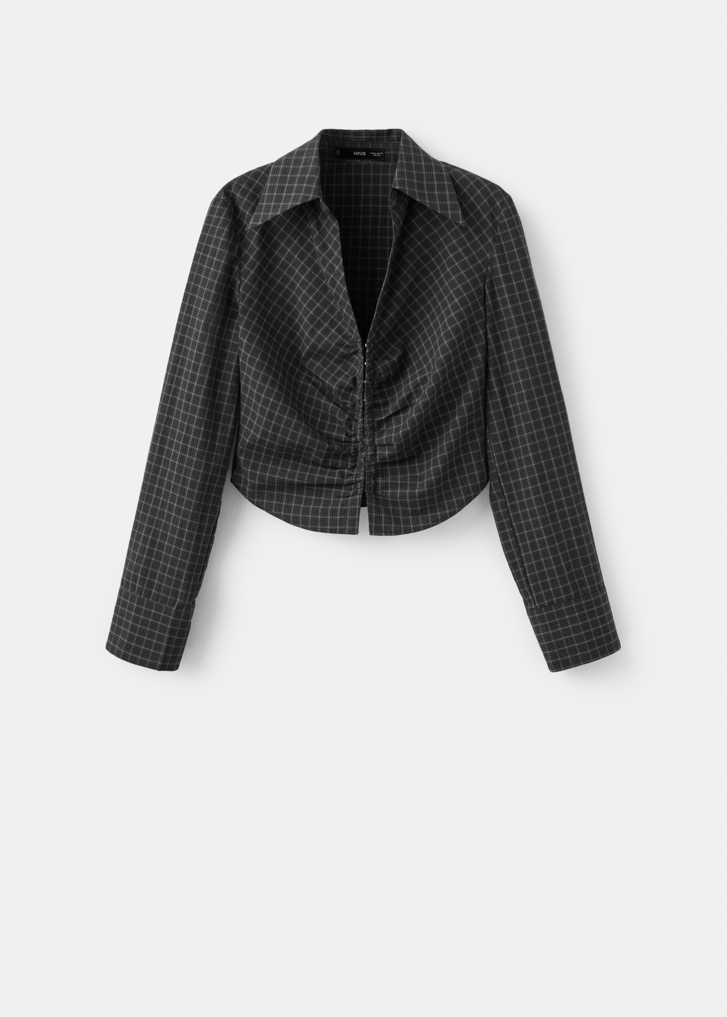 Gathered check blouse - Article without model