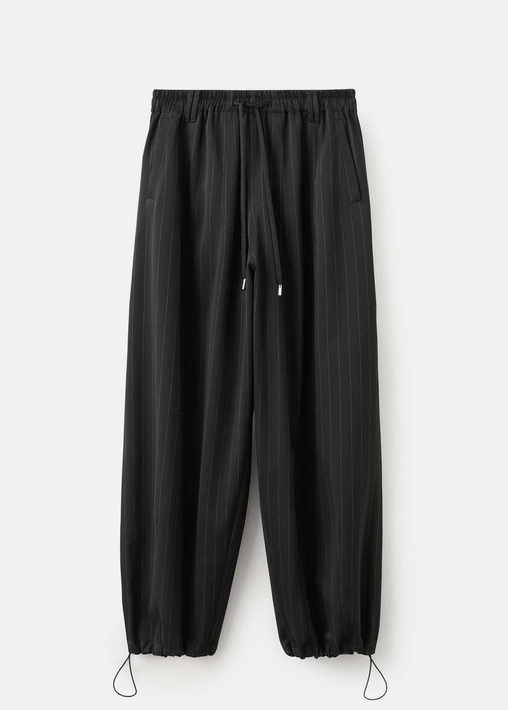 Pinstripe balloon trousers - image 5