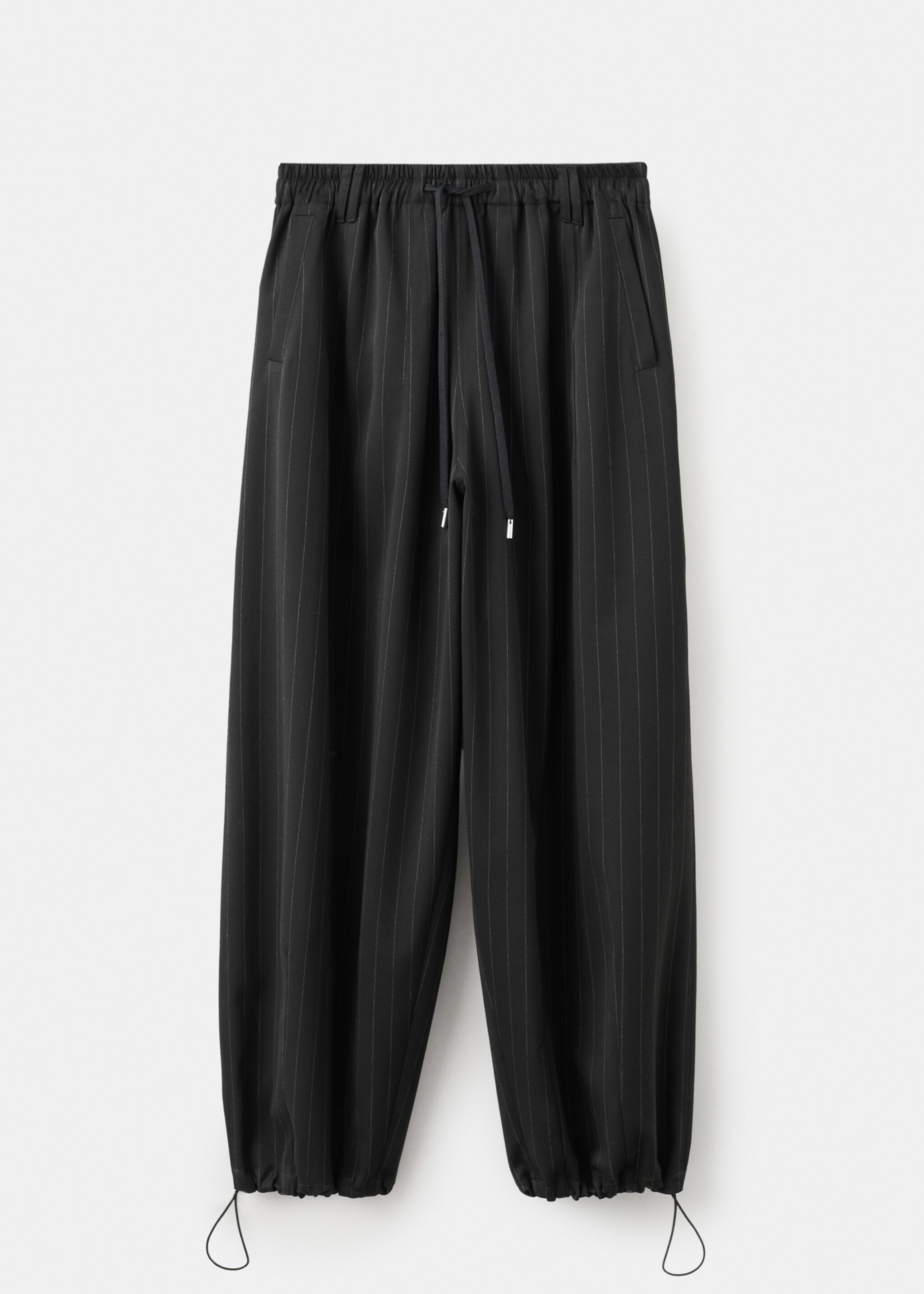 Balloon pinstripe trousers - Article without model, Black. Ref: 27081339-00.